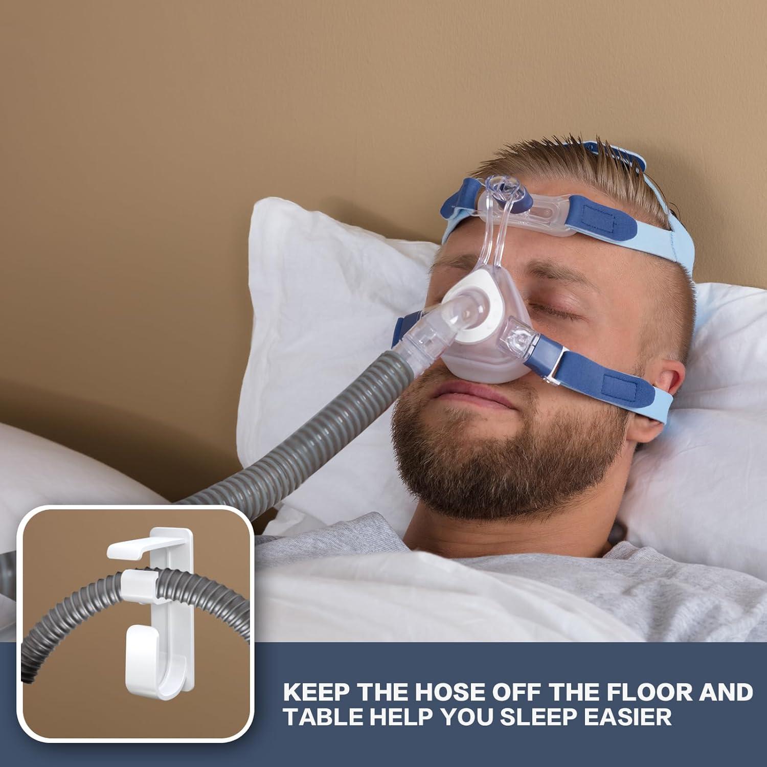 Soporte de Manguera CPAP Akiopey - Gancho Antideslizante Blanco