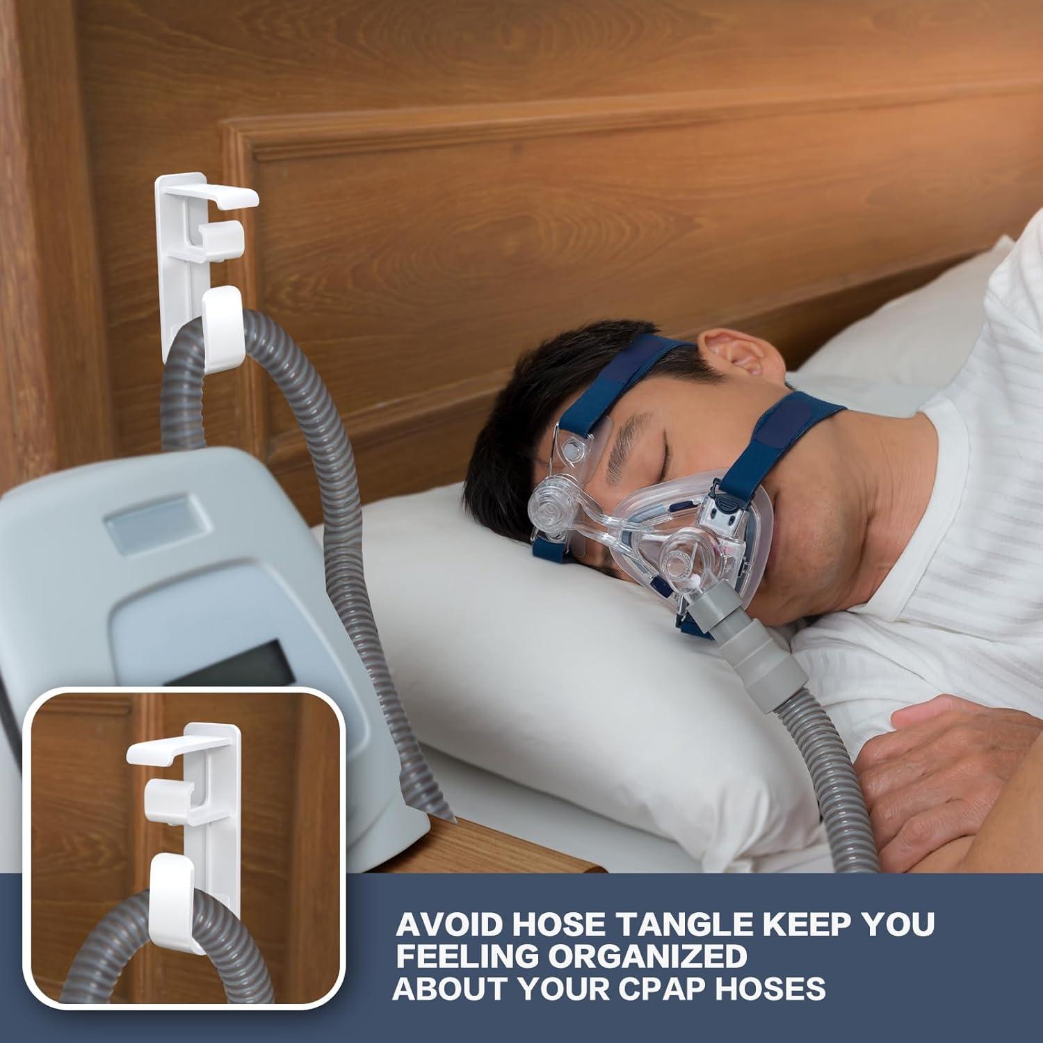 Soporte de Manguera CPAP Akiopey - Gancho Antideslizante Blanco