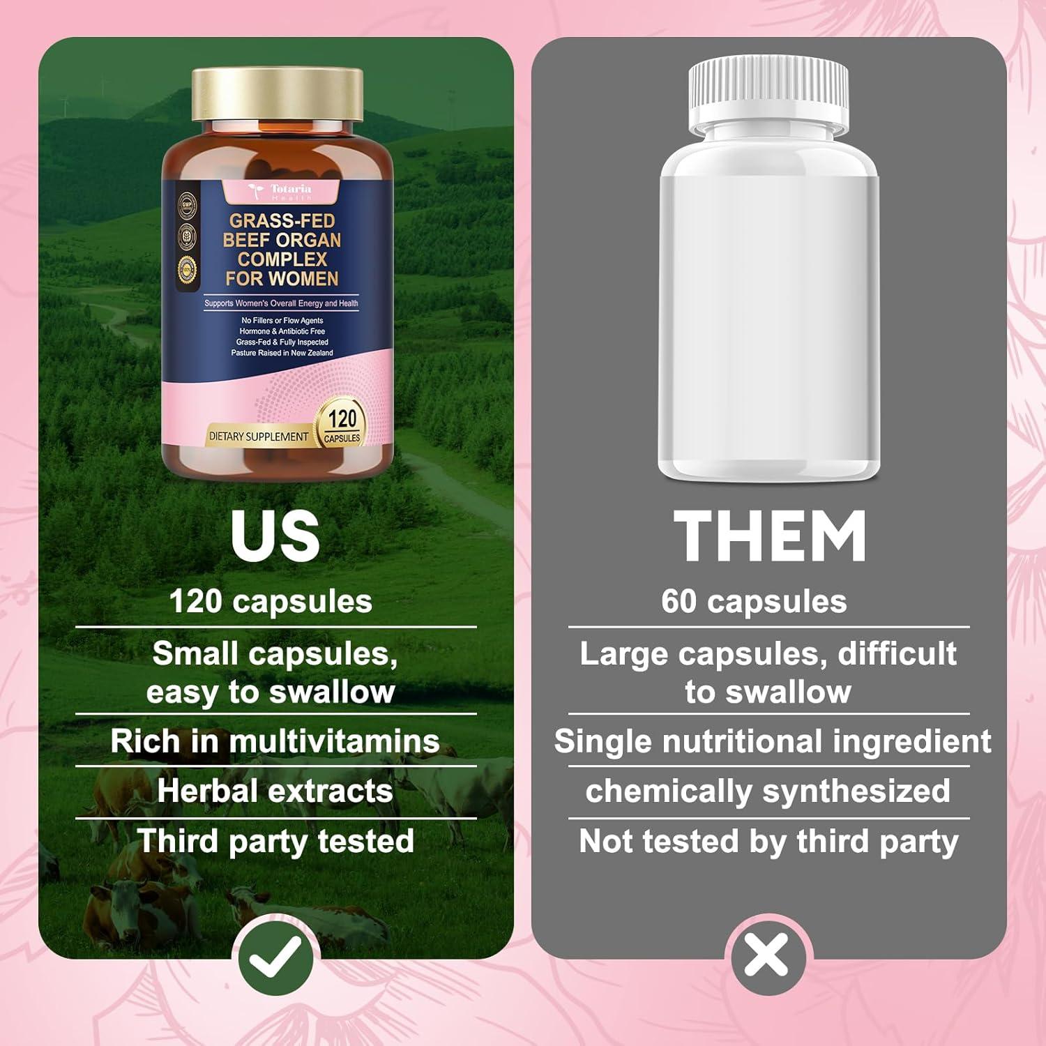 Suplemento de Órganos de Res Totaria 120 Cápsulas - Energía y Hormonas