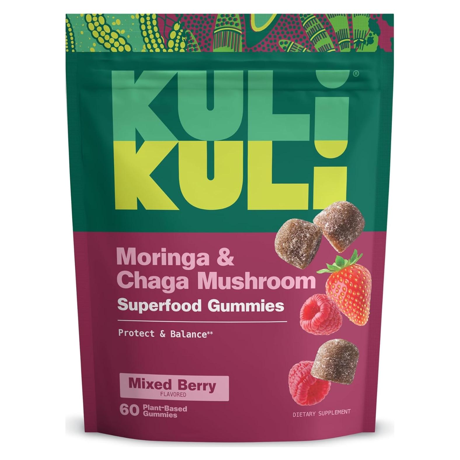 Gomas Energéticas Kuli Kuli con Moringa - 60 Unidades Veganas