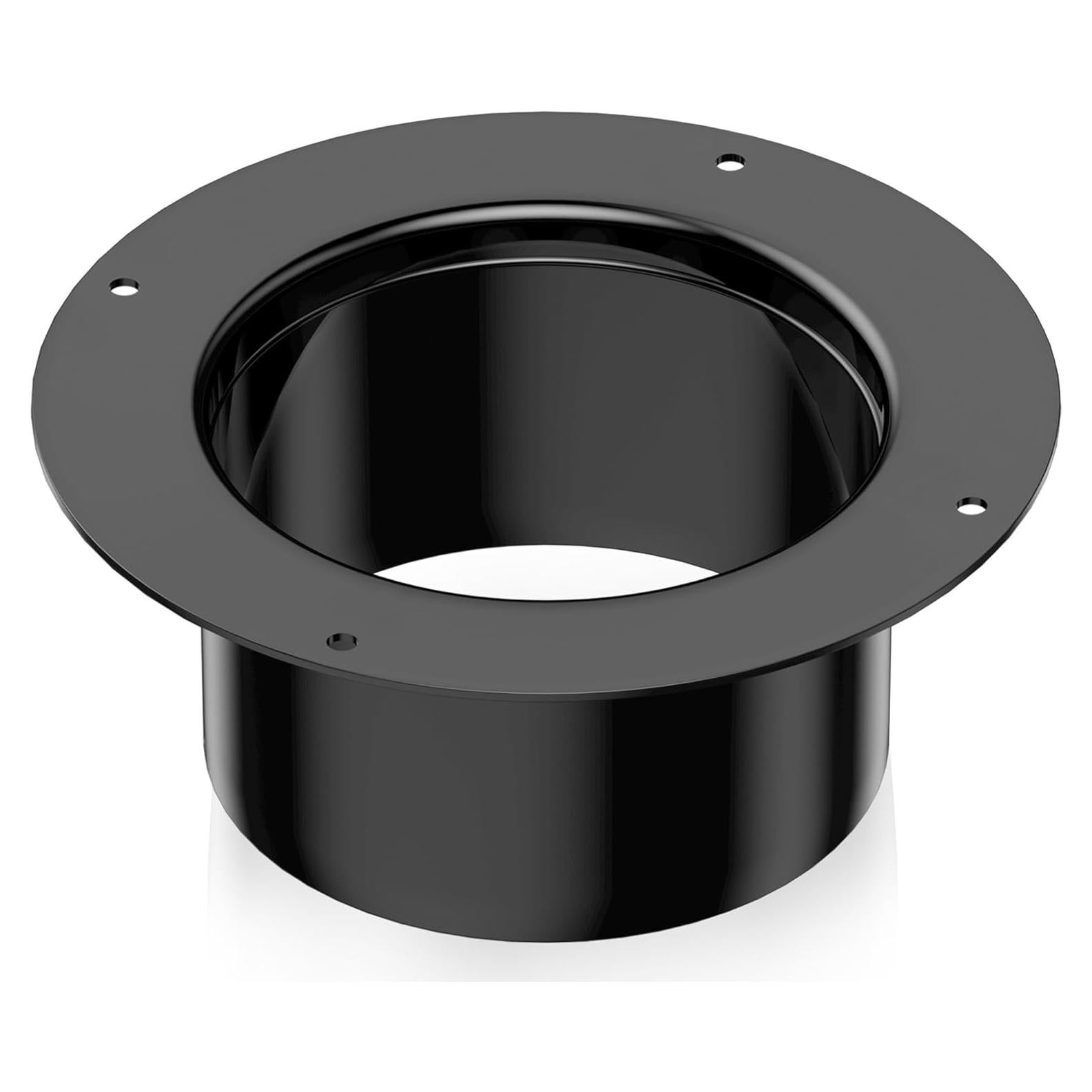 Conector de Ducto 3" Hon&Guan ABS Negro para Ventilación