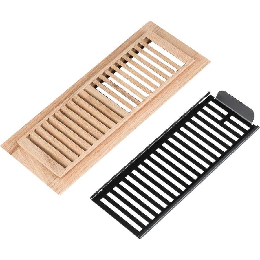 Registro de Piso de Madera de Roble Rojo Qirui 2x12" Sin Acabado