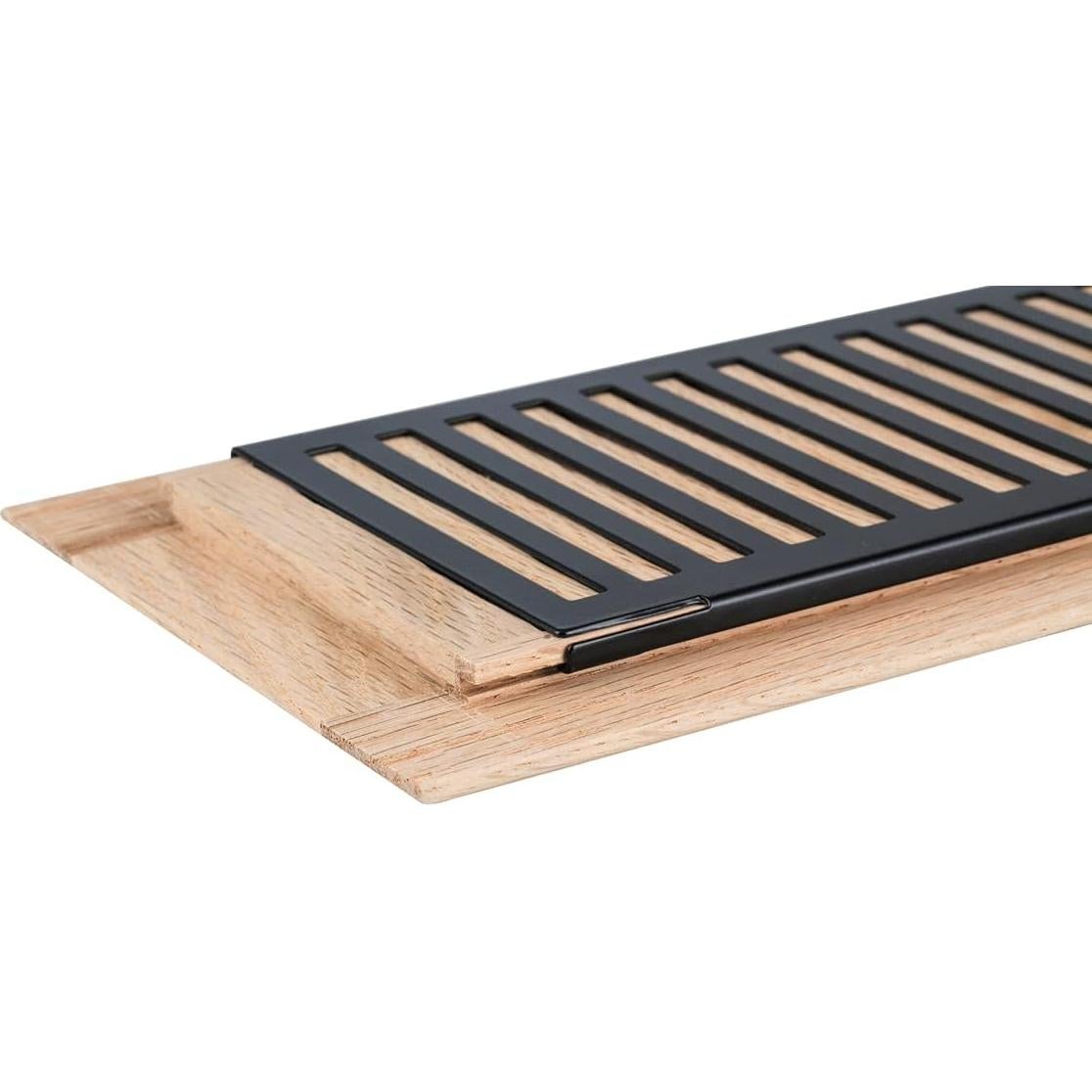 Registro de Piso de Madera de Roble Rojo Qirui 2x12" Sin Acabado