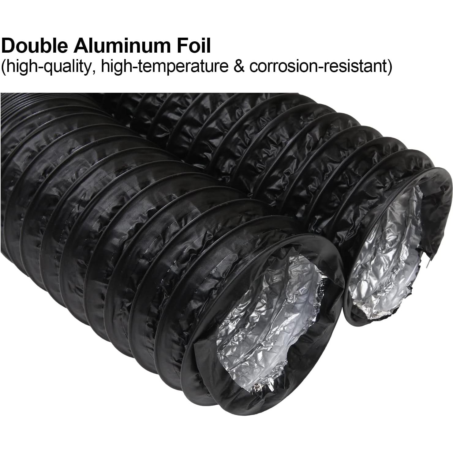 Manguera flexible 10 cm x 5 m Aluminio PVC APACALI