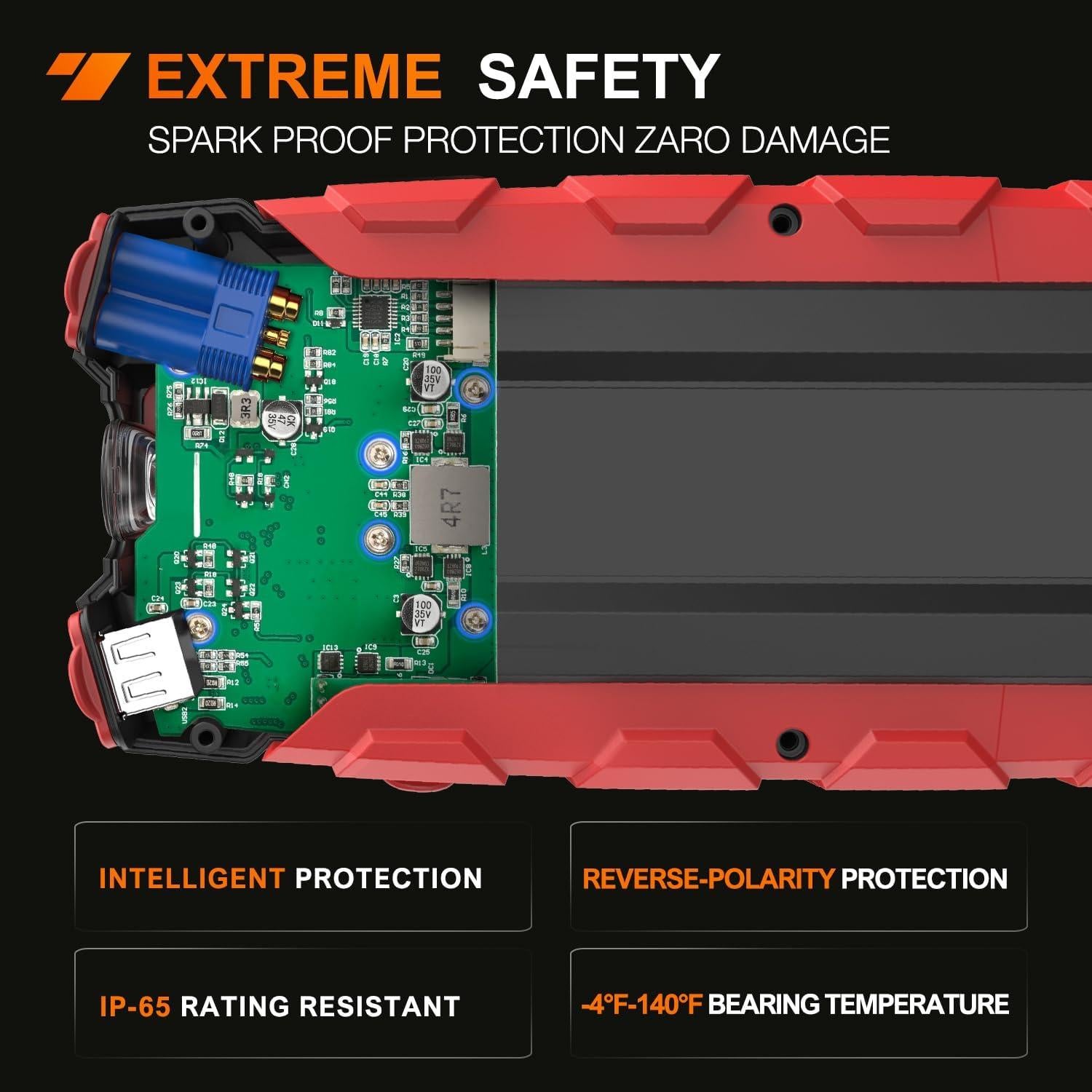 Arrancador de Batería Nilight 1000A para Coche y Moto