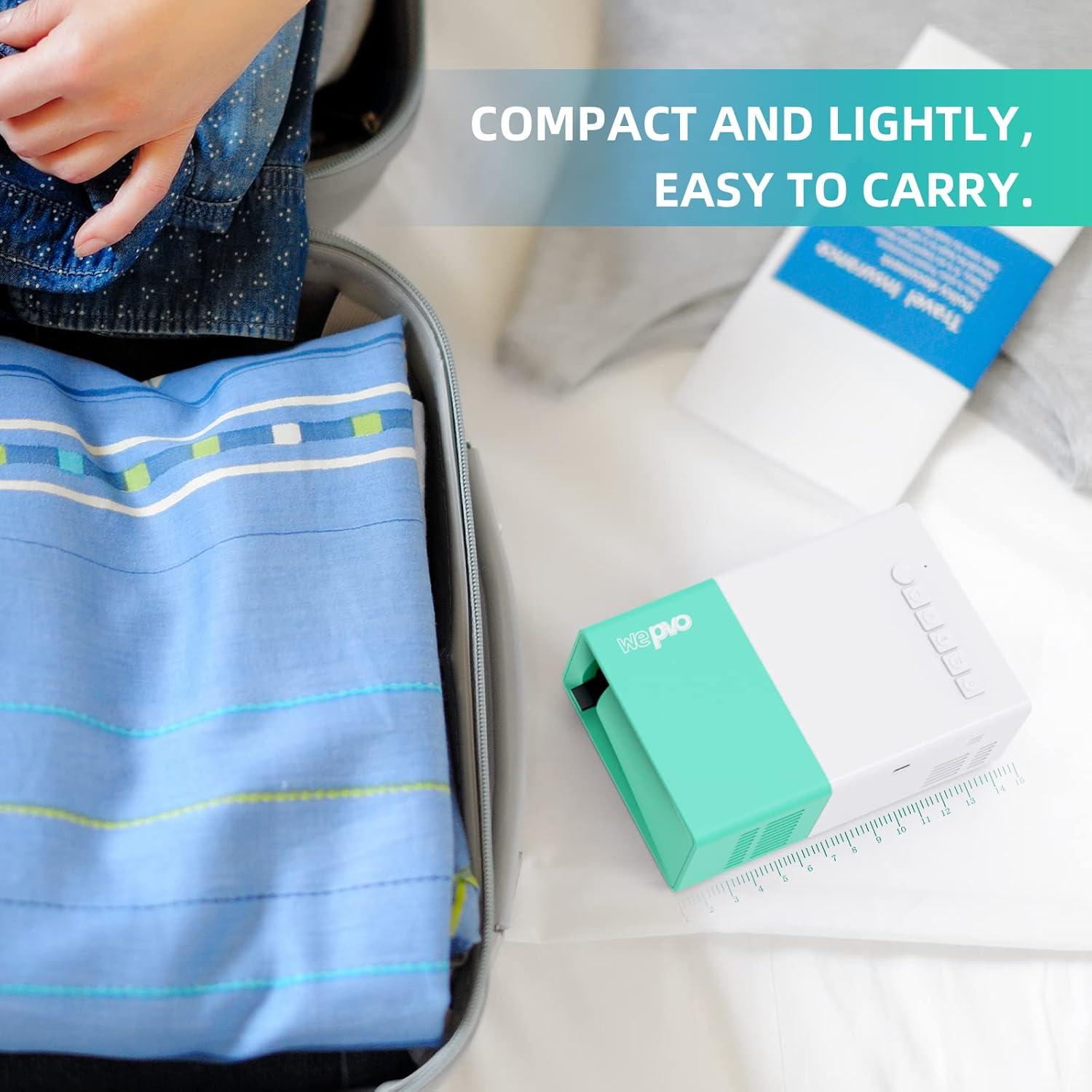 Proyector Mini Wepvo YG300Plus 1080P Portátil Verde Menta