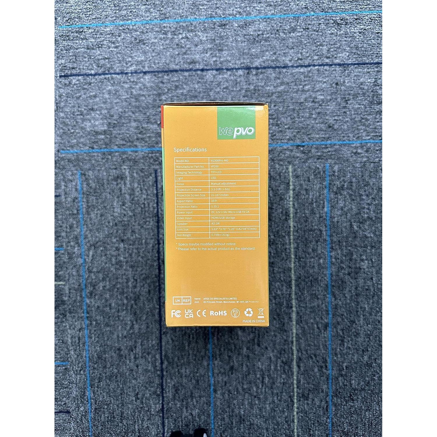 Proyector Mini Wepvo YG300Plus 1080P Portátil Verde Menta