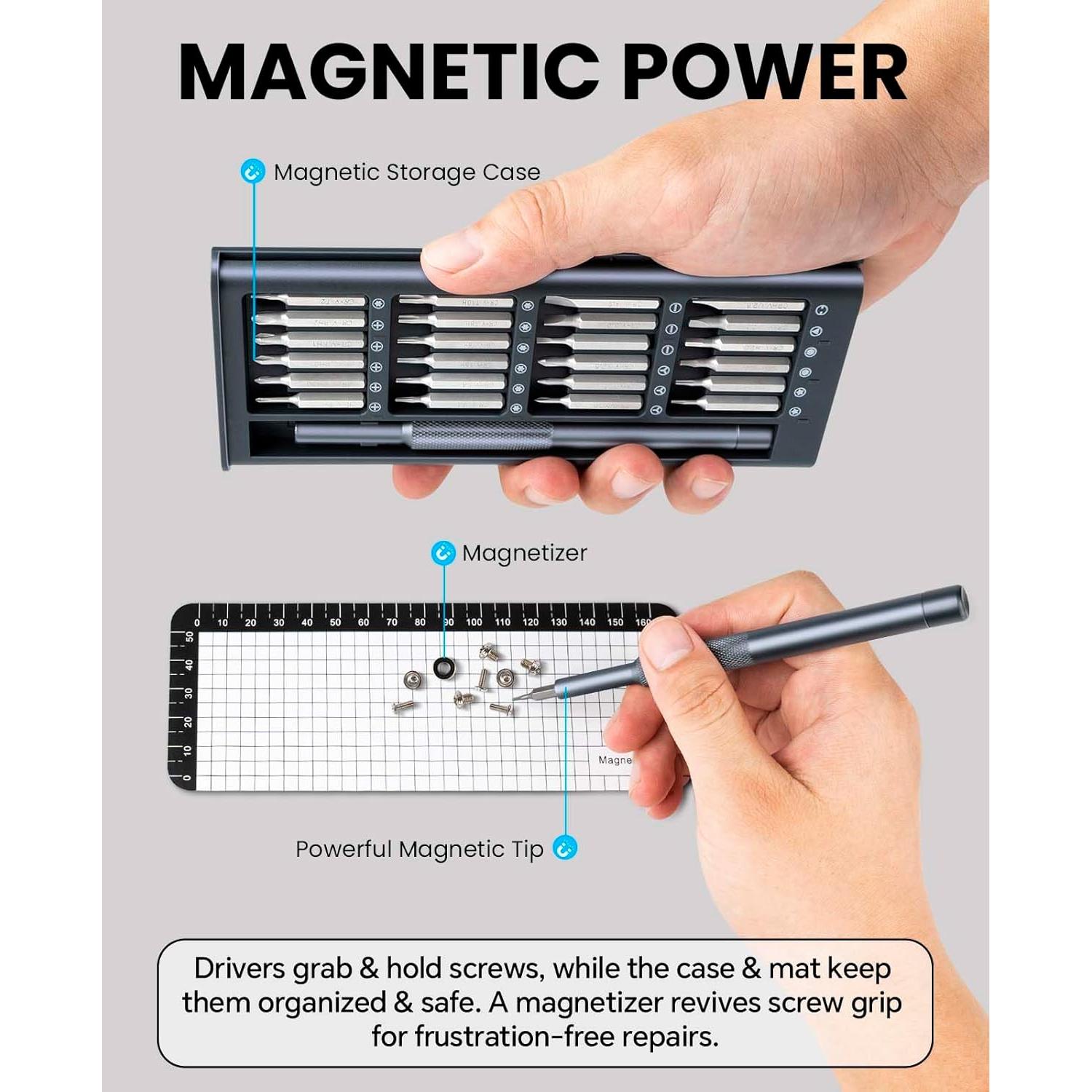 Juego de Destornilladores de Precisión Efekol 27 en 1 - Compacto