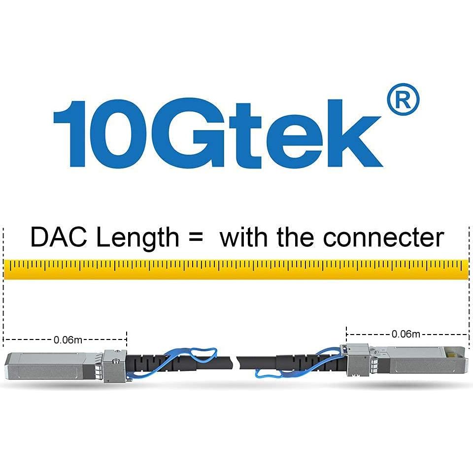 Cable DAC SFP+ 10G 10Gtek 0.42m Conexión Directa Cobre