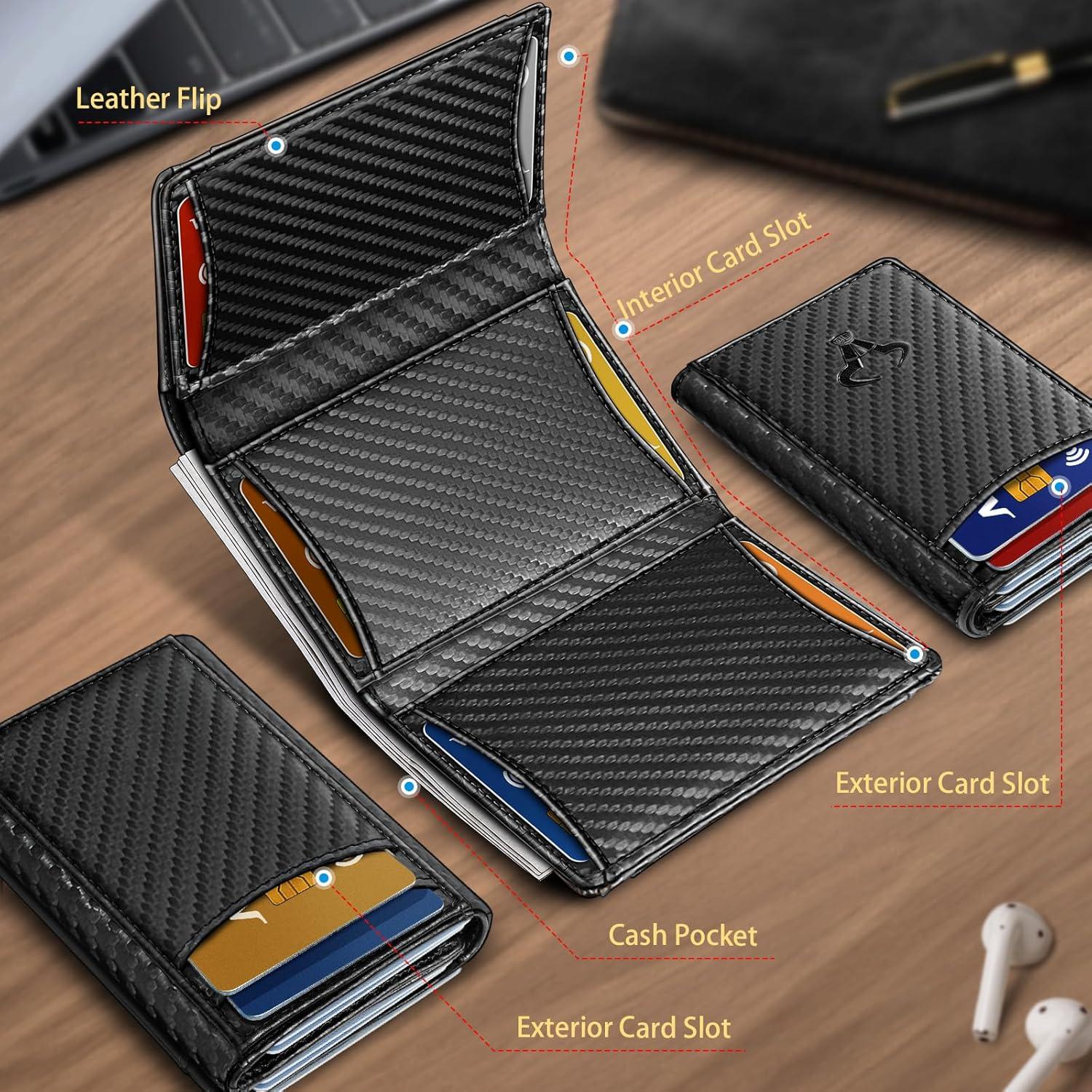 Billetera de Cuero Bulliant para Hombres con Bloqueo RFID