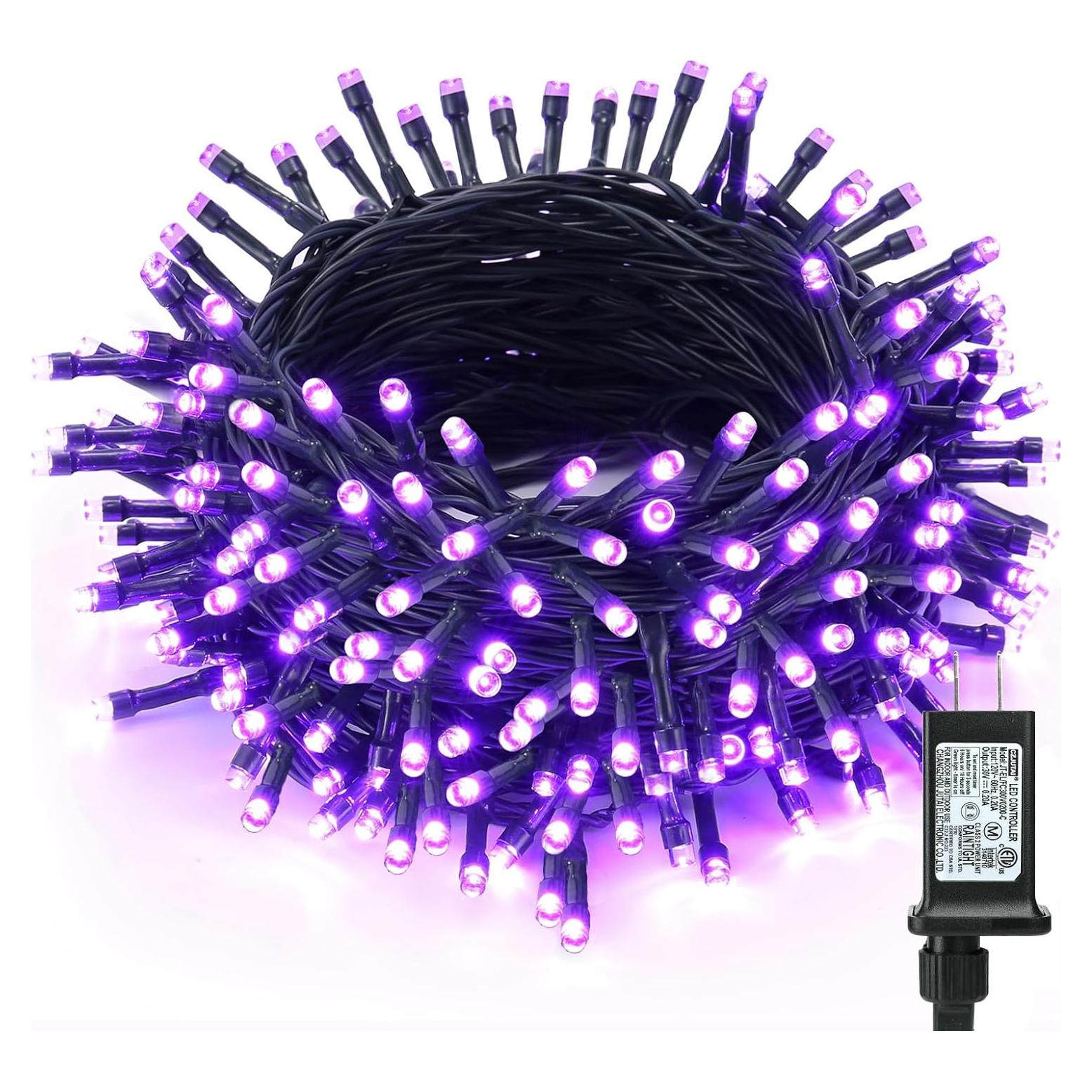 Cadena de Luces LED Moradas 30m 300 LED Halloween ODEETRONIC
