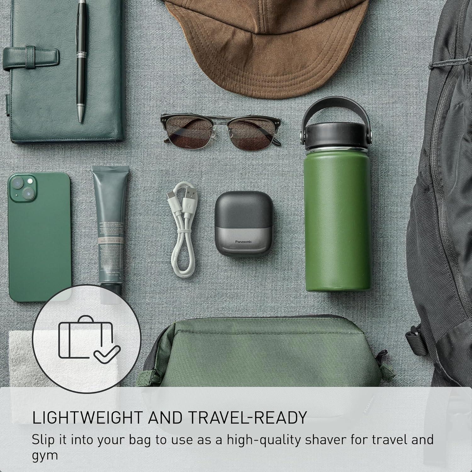 Afeitadora eléctrica de viaje Panasonic ES-CM3A-K USB-C 3 cuchillas