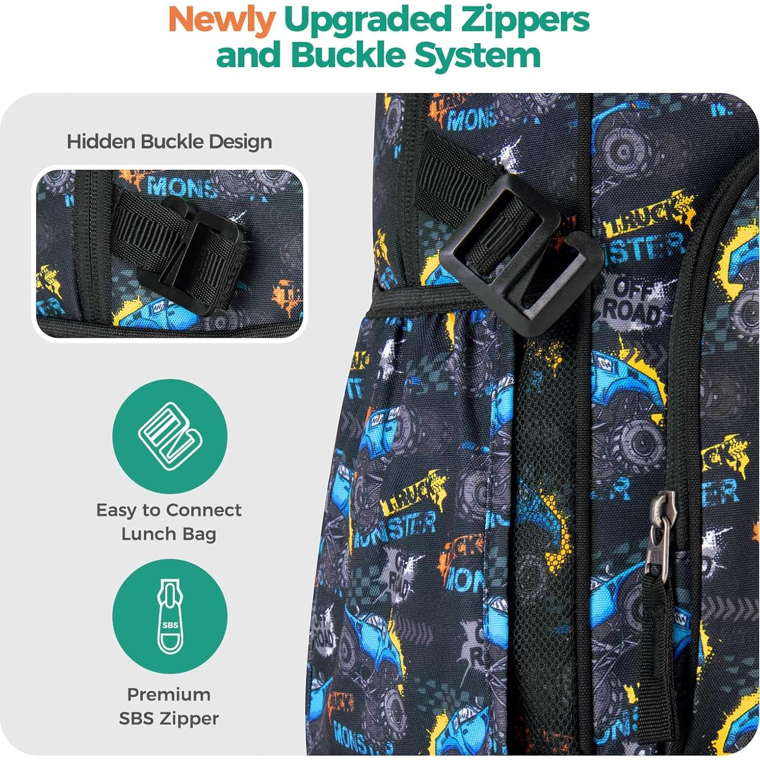 Mochila Escolar Choco Mocha 17" Azul para Niños 6-8 Años