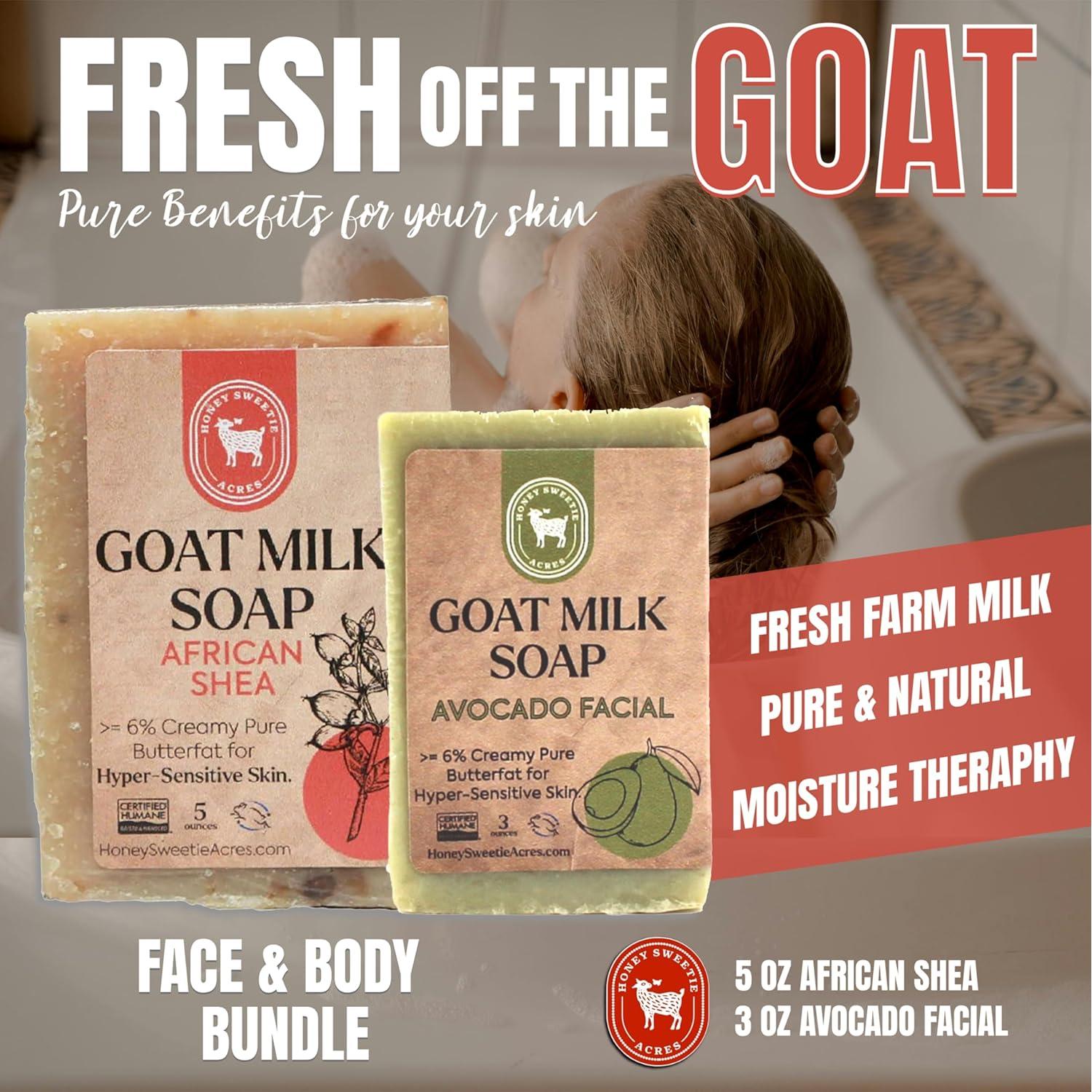 Jabón Facial y Corporal Honey Sweetie Acres - Aguacate y Leche de Cabra