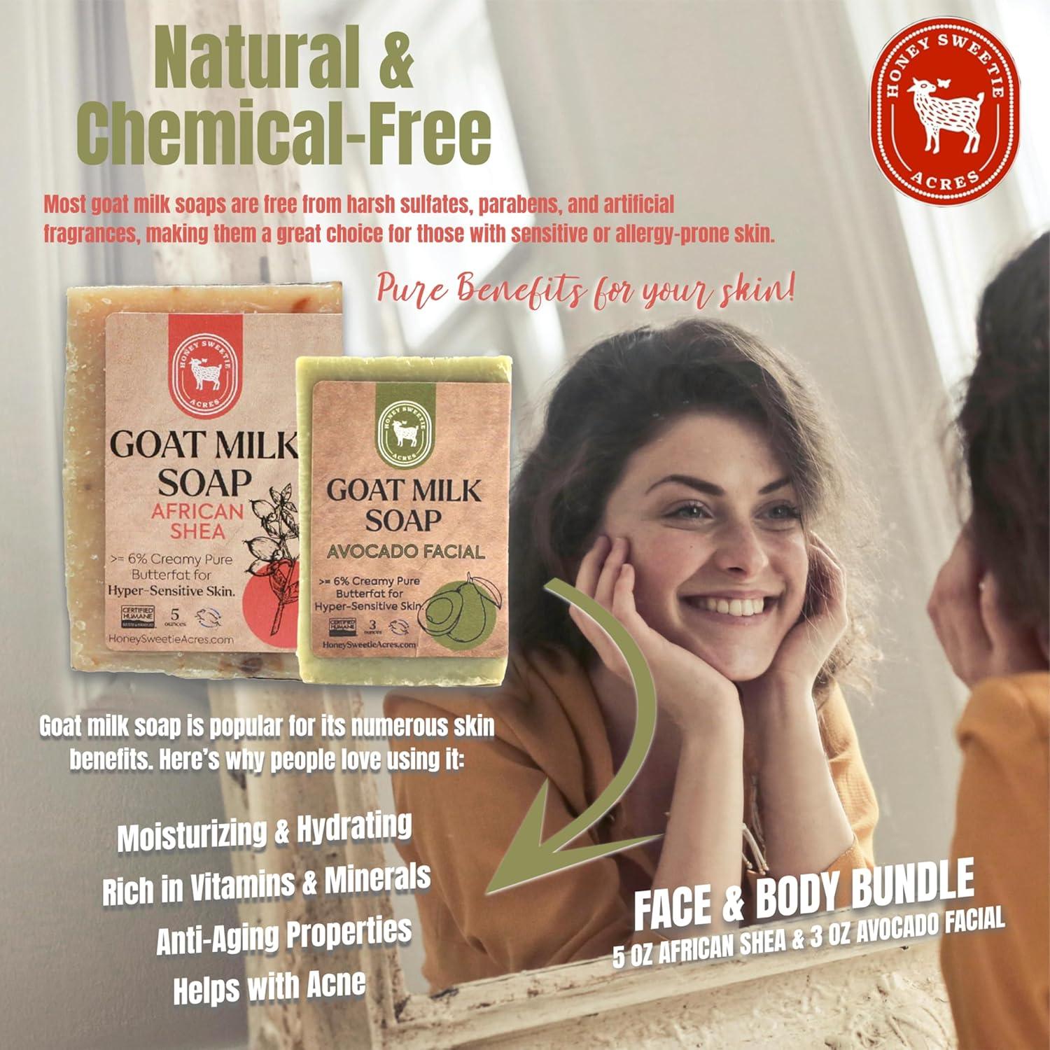 Jabón Facial y Corporal Honey Sweetie Acres - Aguacate y Leche de Cabra