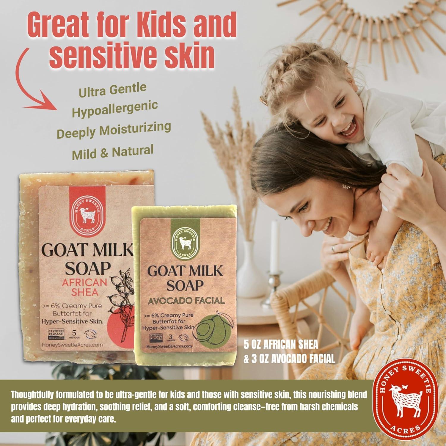 Jabón Facial y Corporal Honey Sweetie Acres - Aguacate y Leche de Cabra