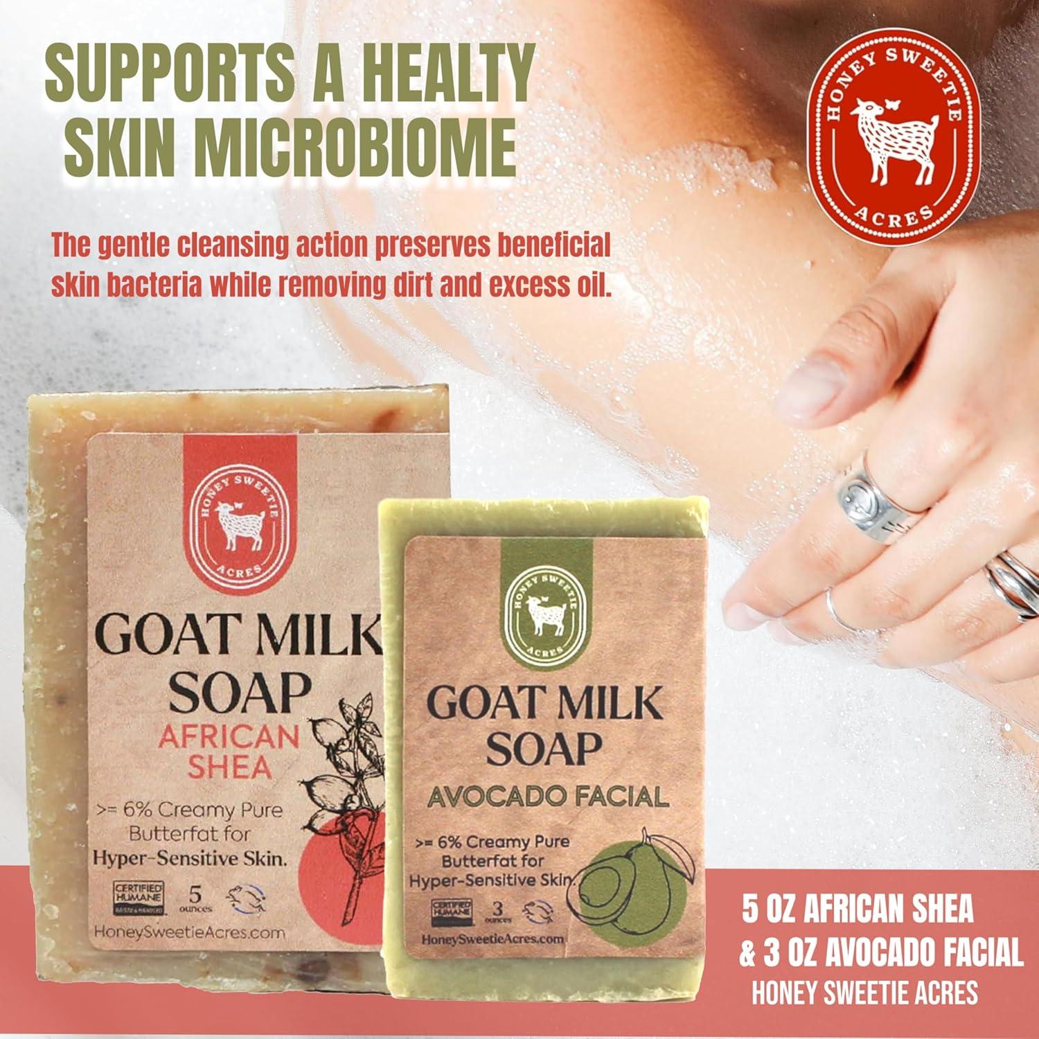 Jabón Facial y Corporal Honey Sweetie Acres - Aguacate y Leche de Cabra