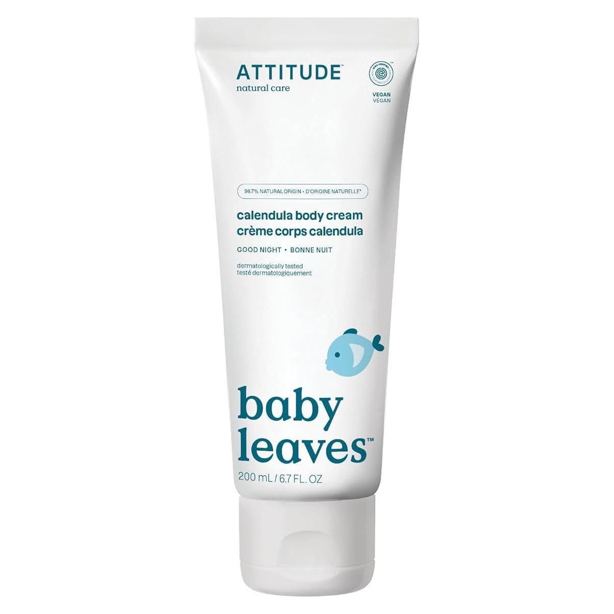 Crema Corporal ATTITUDE para Bebés 198.4 ml - Buenas Noches