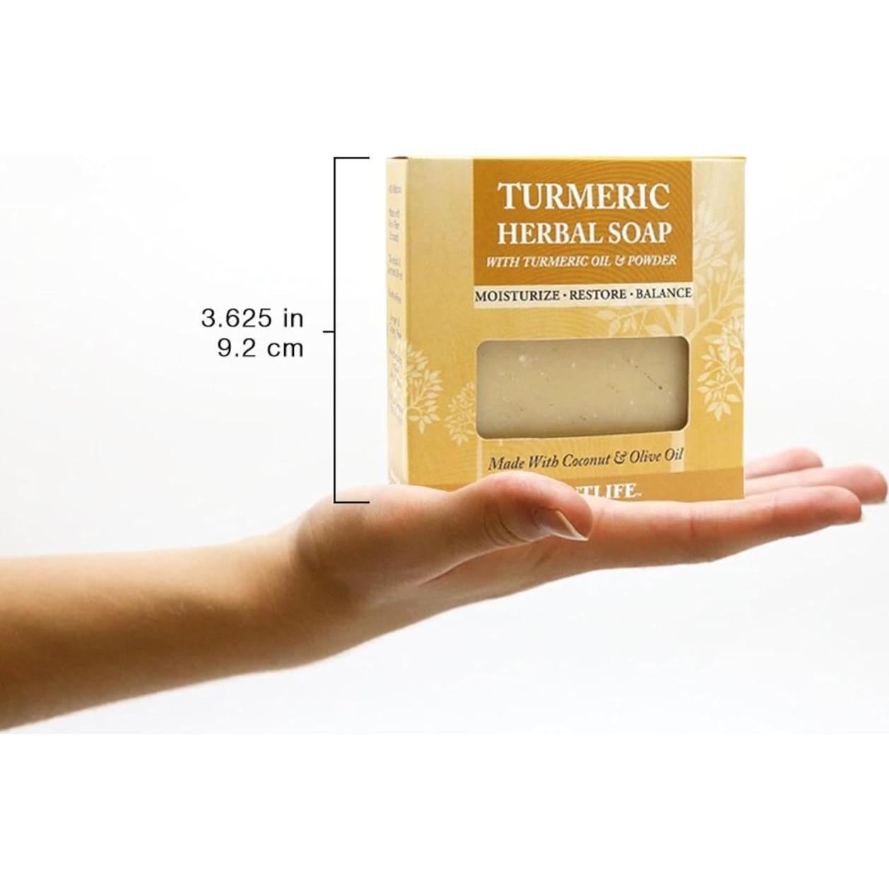 Jabón de Barra de Cúrcuma Plantlife 127g - Hidratante y Calmante