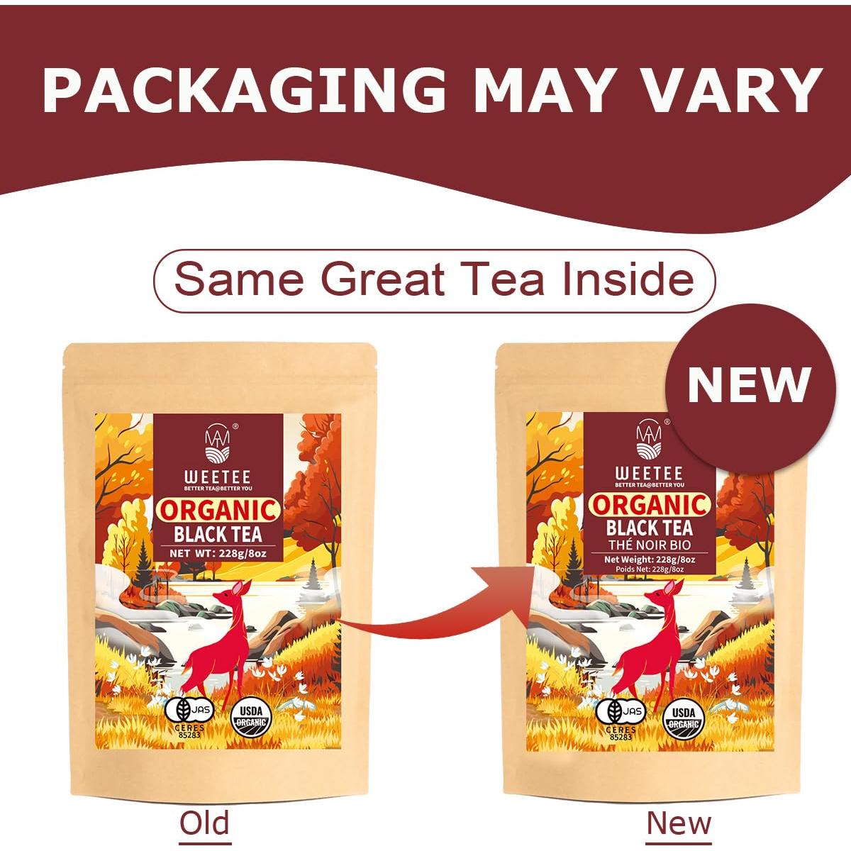 Té Negro Orgánico a Granel WEETEE 228g - Sabor Suave y Rico