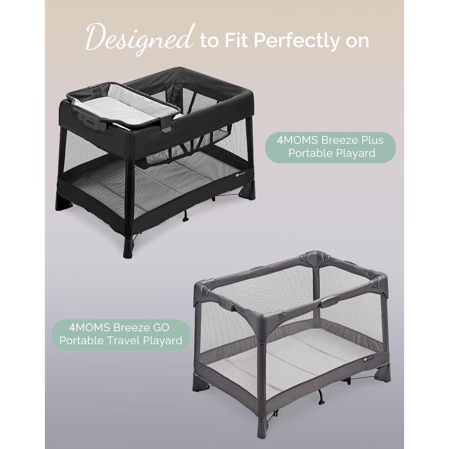 Sábanas Ajustadas TotCare para 4moms Breeze Plus - 3 Piezas