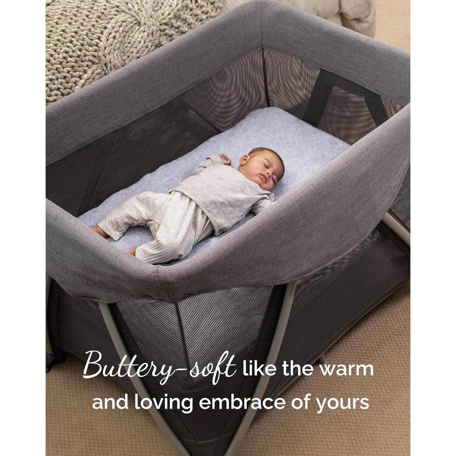 Sábanas Ajustadas TotCare para 4moms Breeze Plus - 3 Piezas