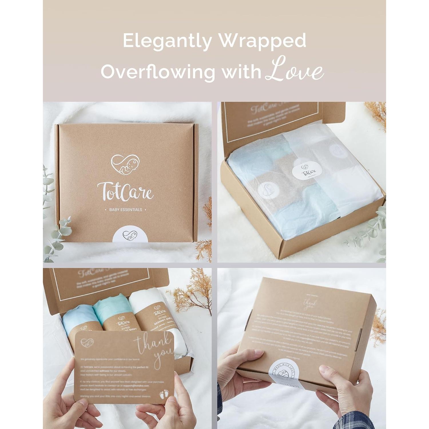 Sábanas Ajustadas TotCare para 4moms Breeze Plus - 3 Piezas