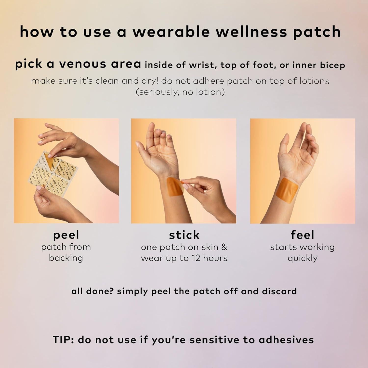 Parche Relax The Good Patch - 8 Parches Naturales con Ashwagandha