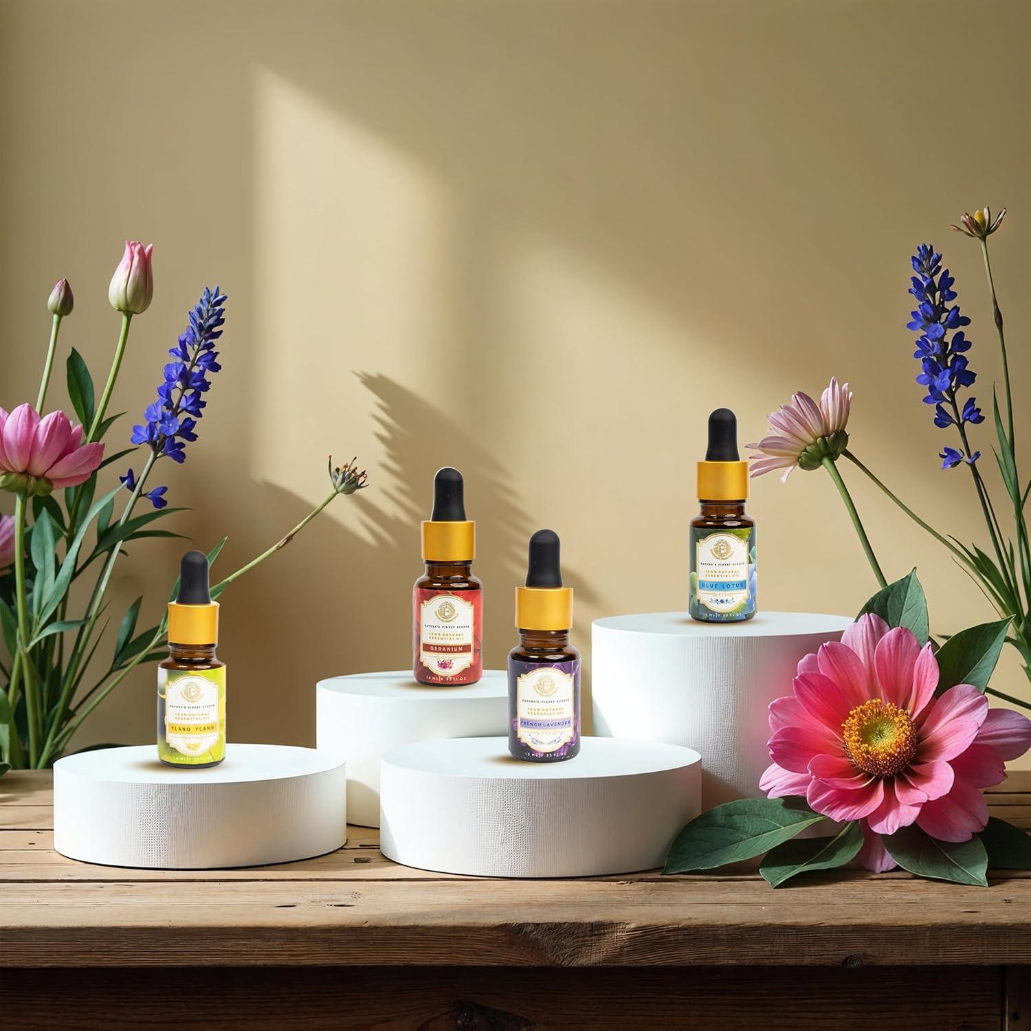 Juego de Aceites Esenciales 4x10ml Enhanced Essentials Floral Serenity