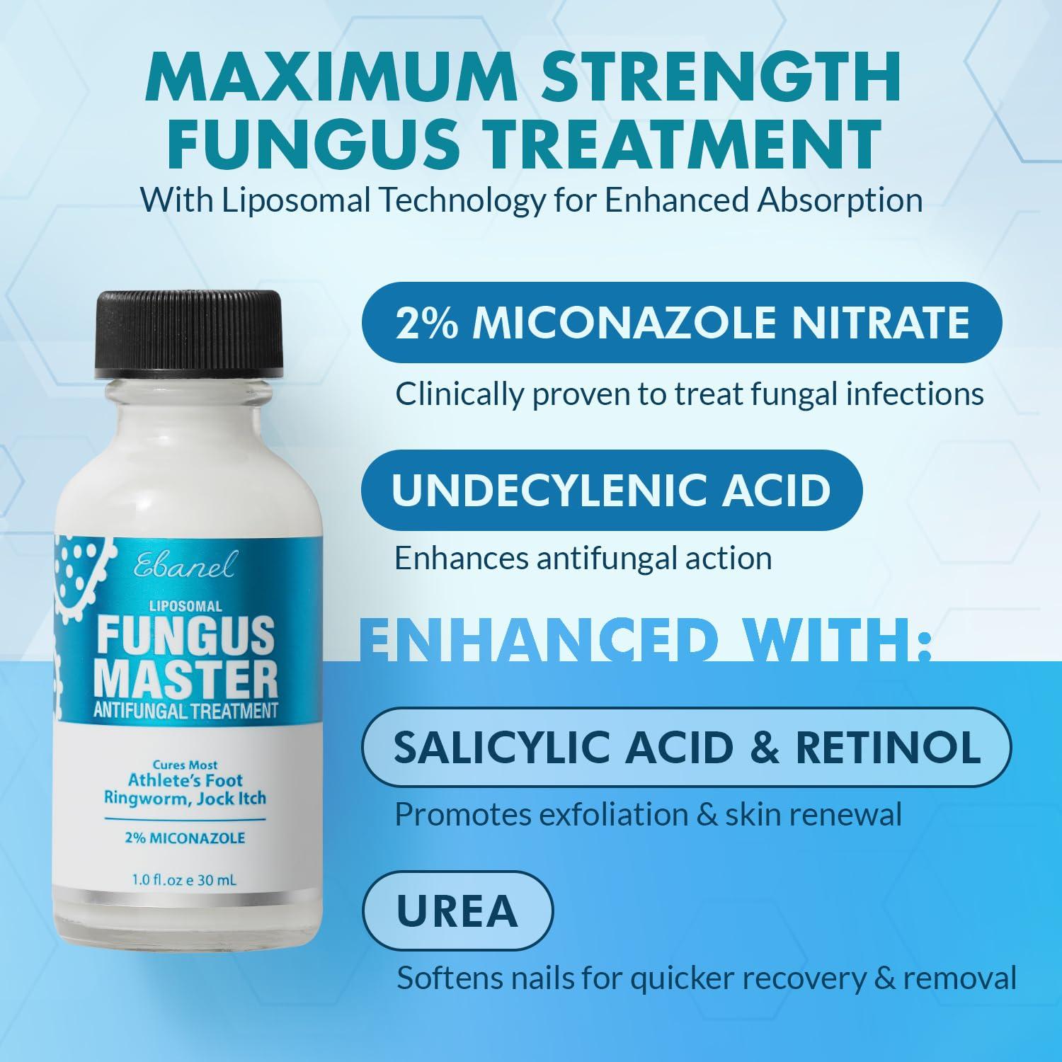 Crema Antifúngica Ebanel Fungus Master 30 ml - Hongos en Pies