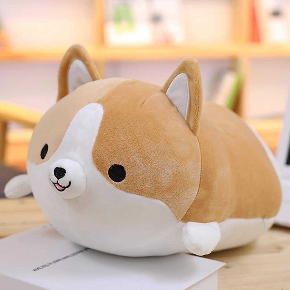 Cojín de Peluche Corgi Sofi 30 cm Marrón Suave y Divertido