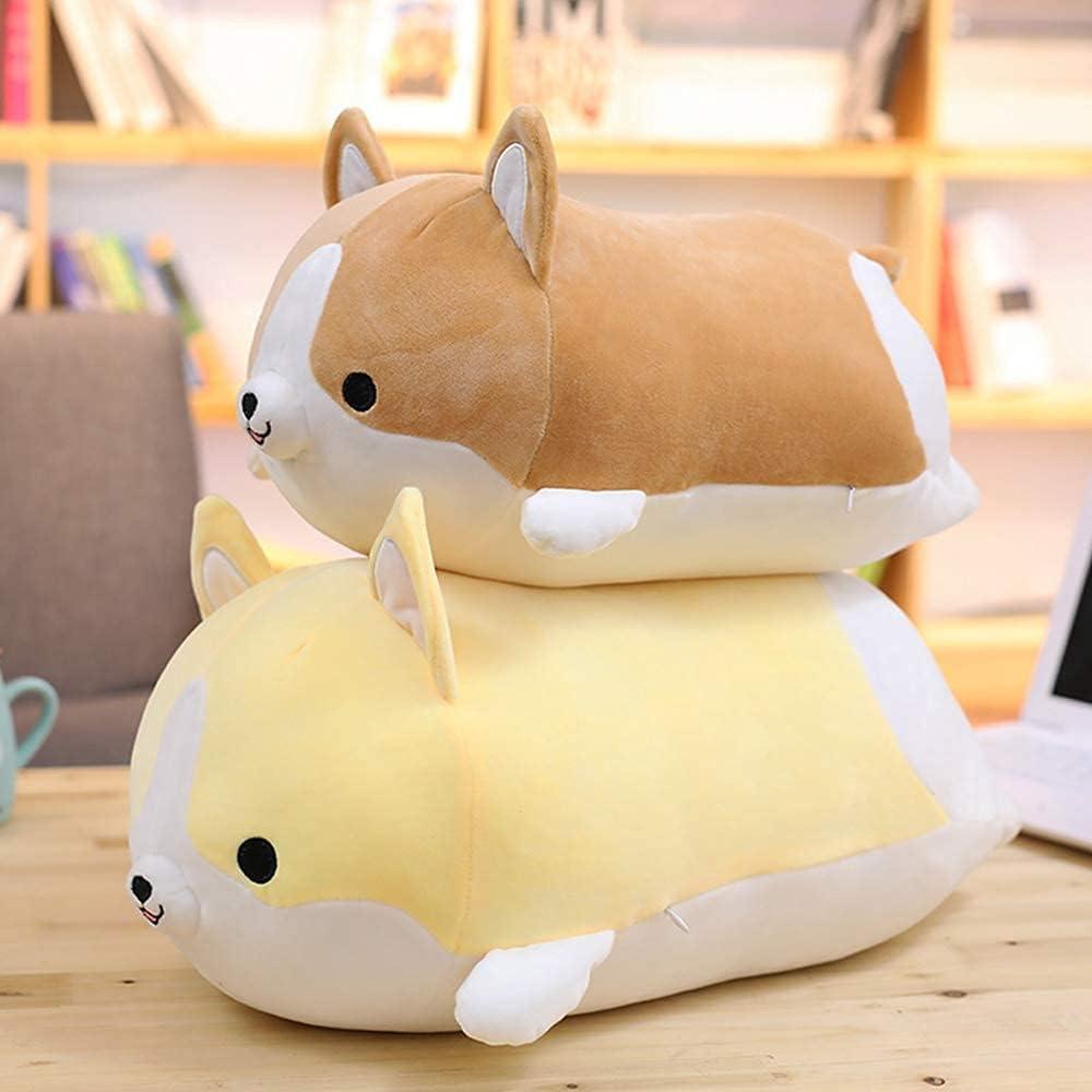 Cojín de Peluche Corgi Sofi 30 cm Marrón Suave y Divertido