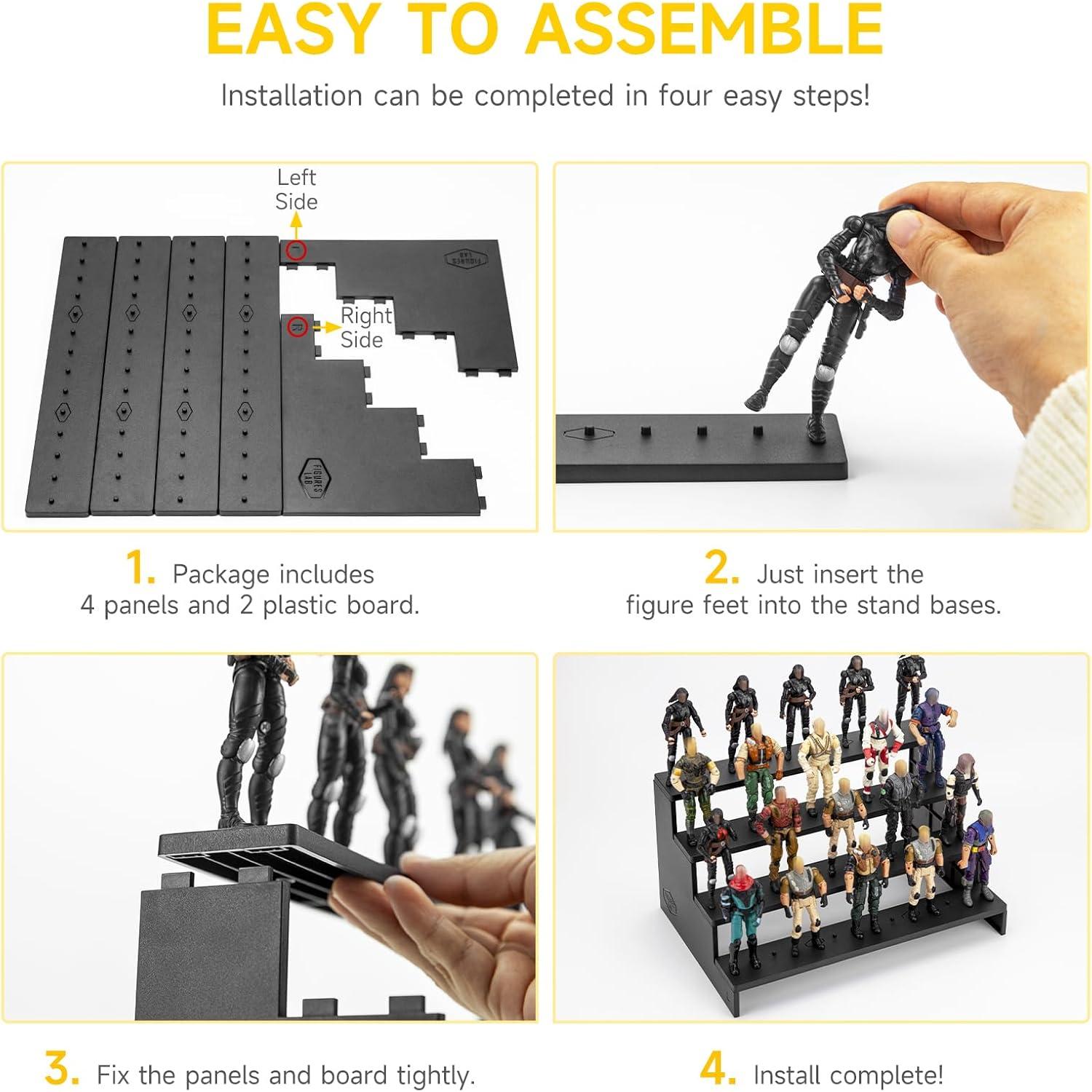 Soporte para Figuras de Acción Vintage Star Wars Gijeo 4 Niveles