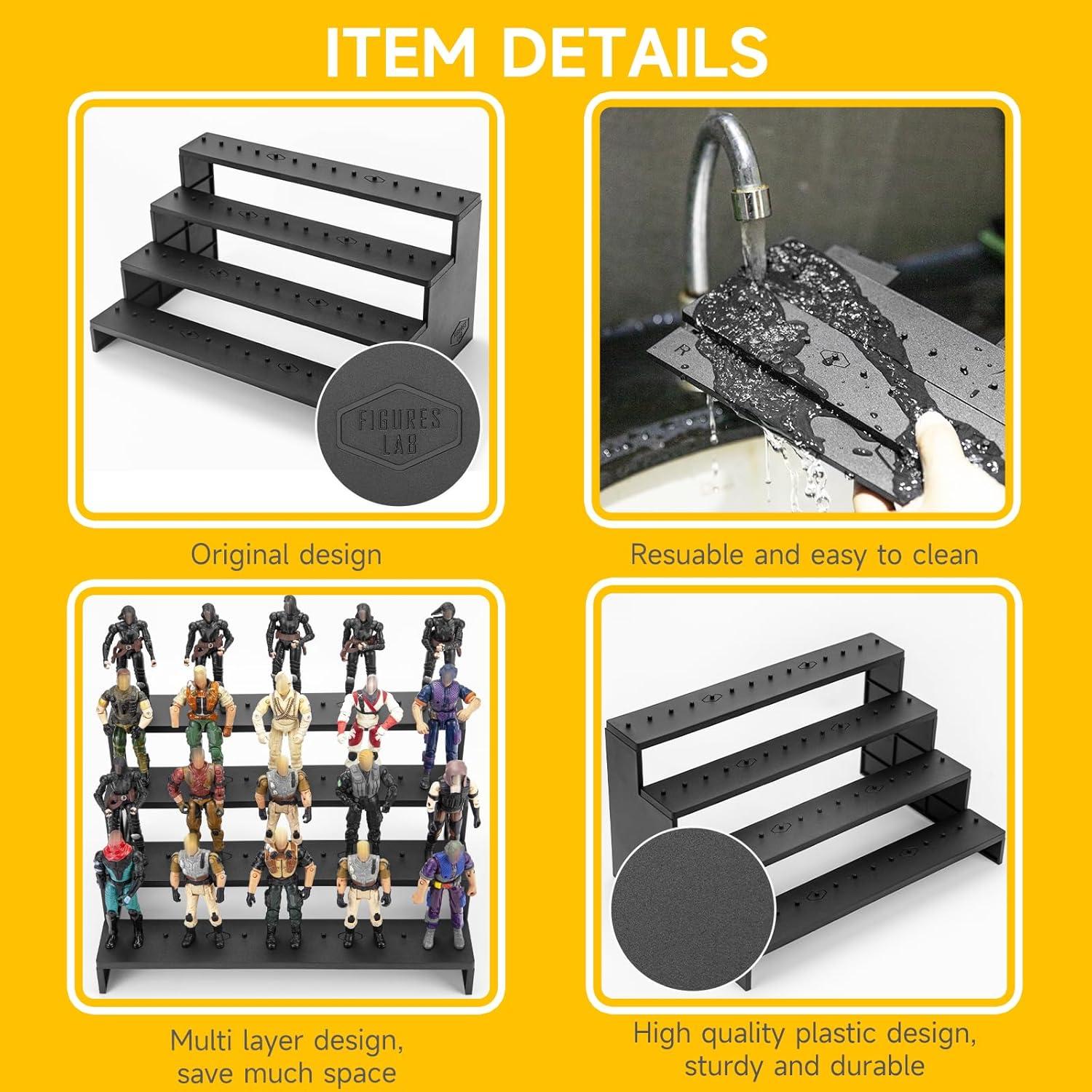 Soporte para Figuras de Acción Vintage Star Wars Gijeo 4 Niveles