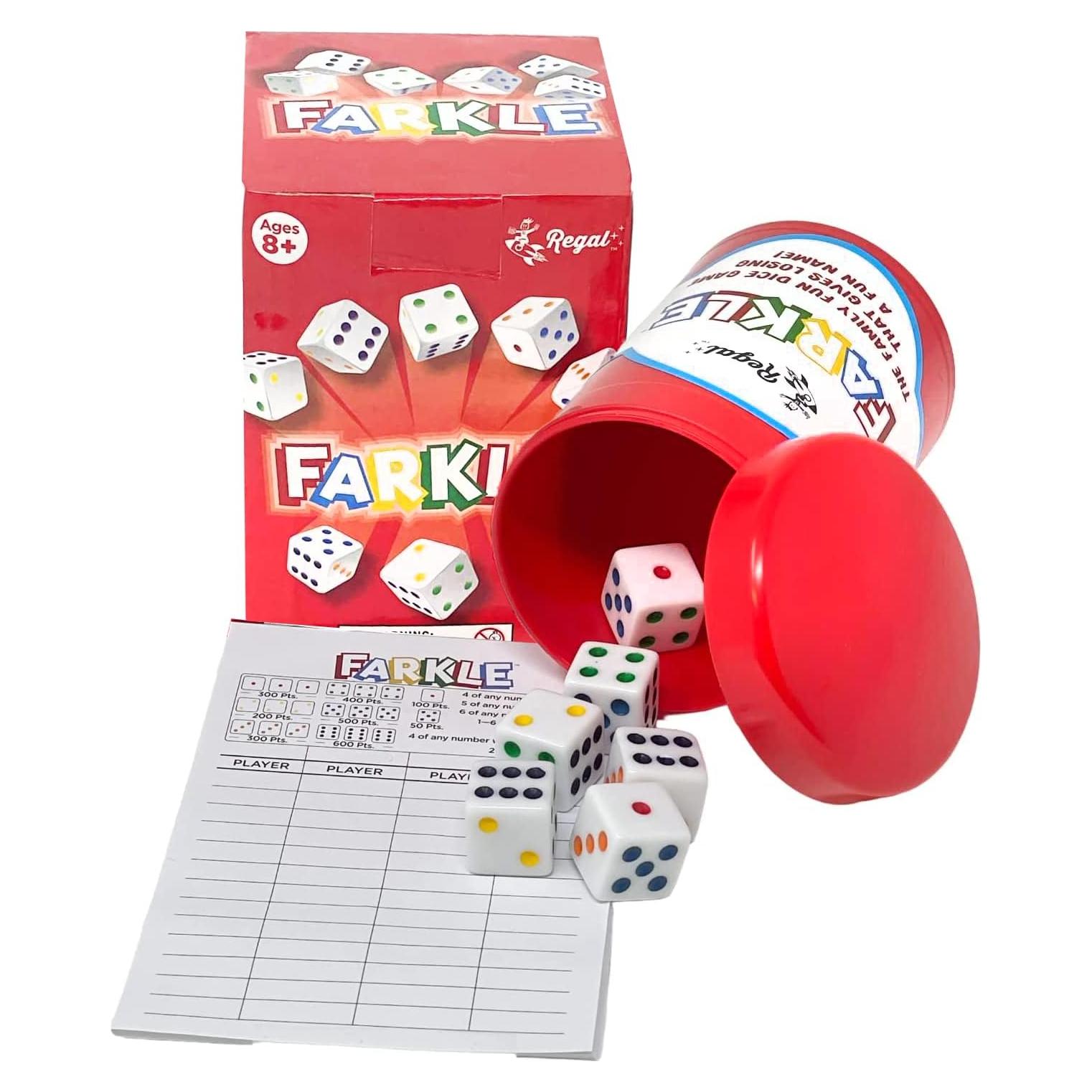 Juego de Dados Farkle Clásico Regal Games - 6 Dados de Colores