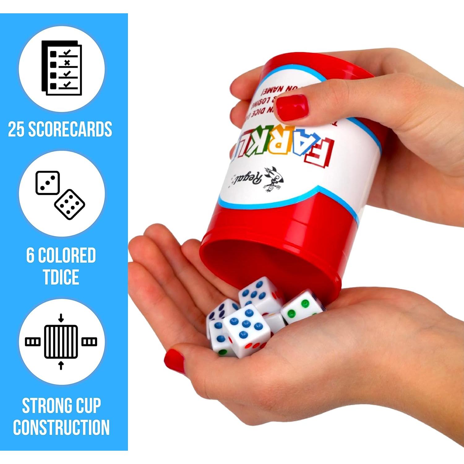 Juego de Dados Farkle Clásico Regal Games - 6 Dados de Colores