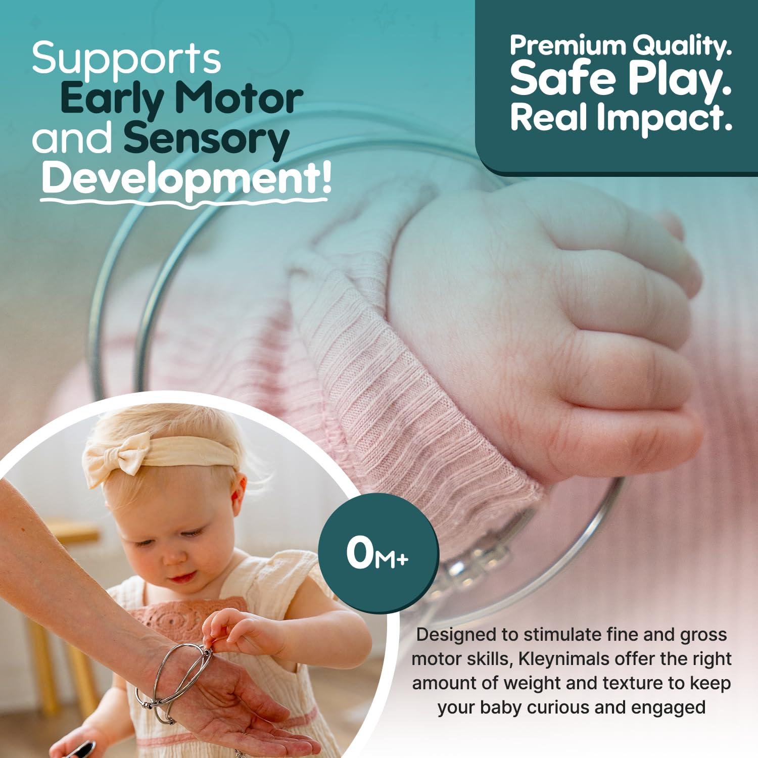 Jangles - Sonajero y Mordedor de Acero Inoxidable 100% - Hecho en EE. UU.