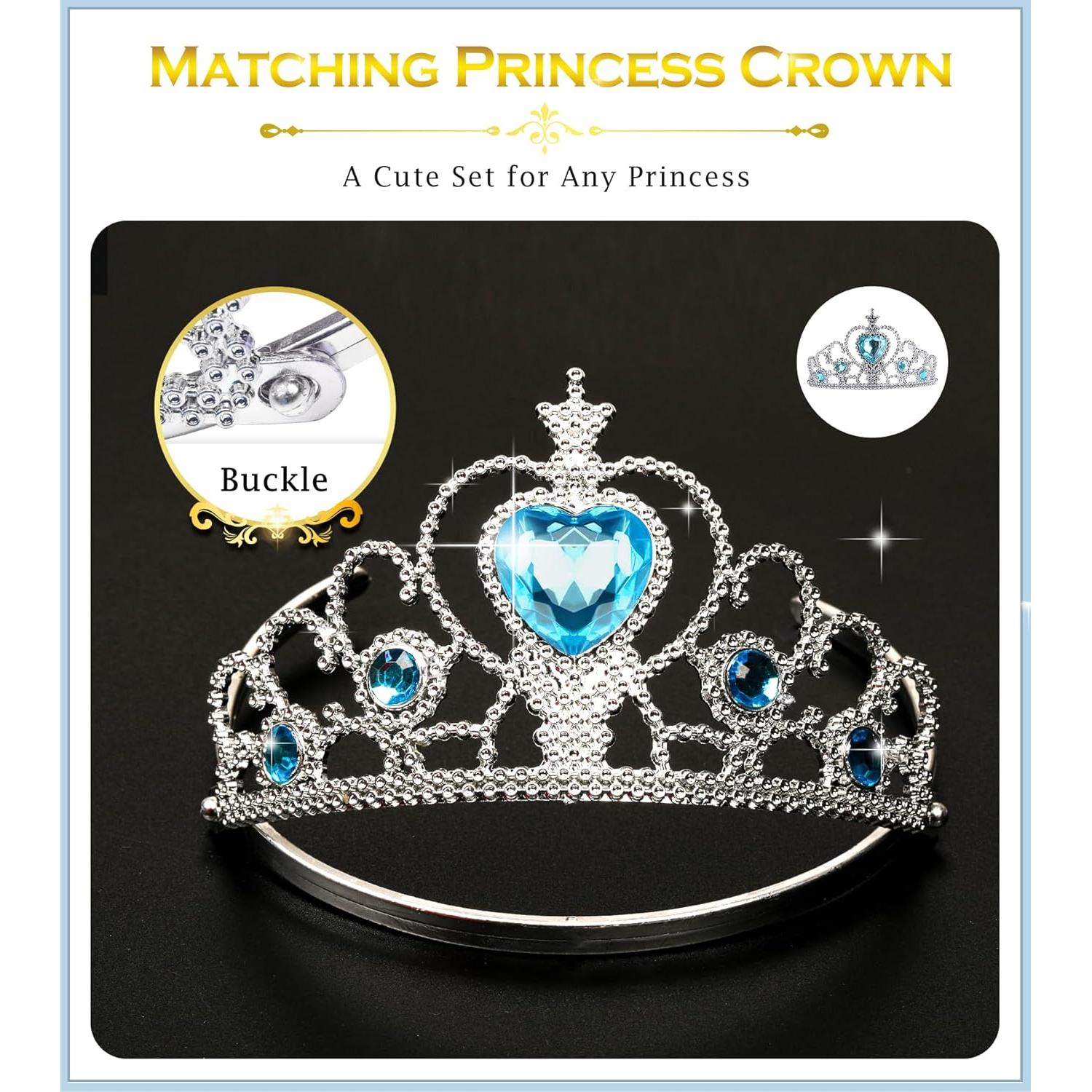 Set de 6 Tiara de Princesa BIBUTY para Niñas Pequeñas