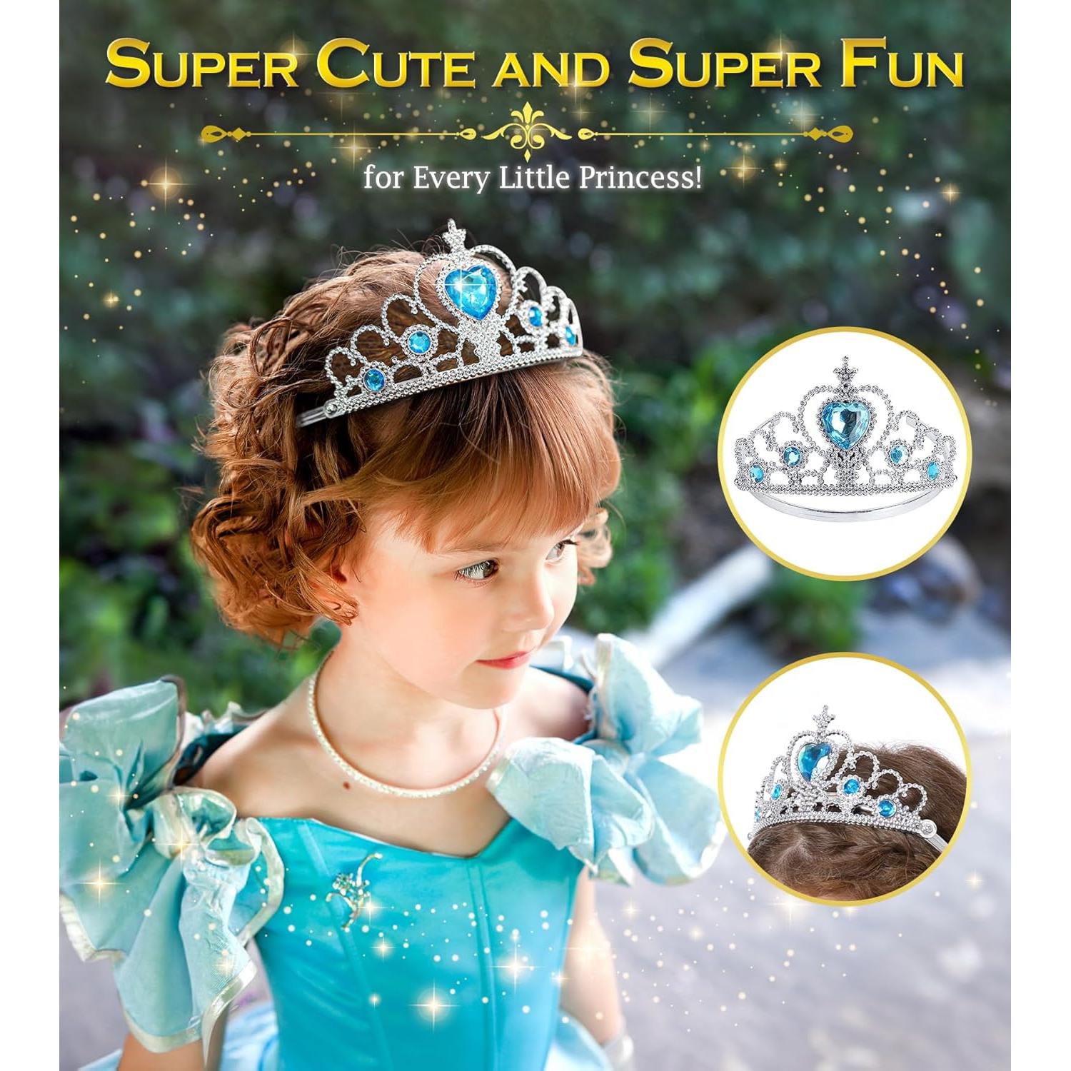 Set de 6 Tiara de Princesa BIBUTY para Niñas Pequeñas