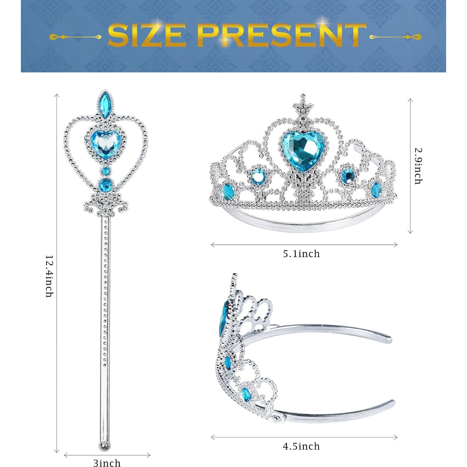 Set de 6 Tiara de Princesa BIBUTY para Niñas Pequeñas