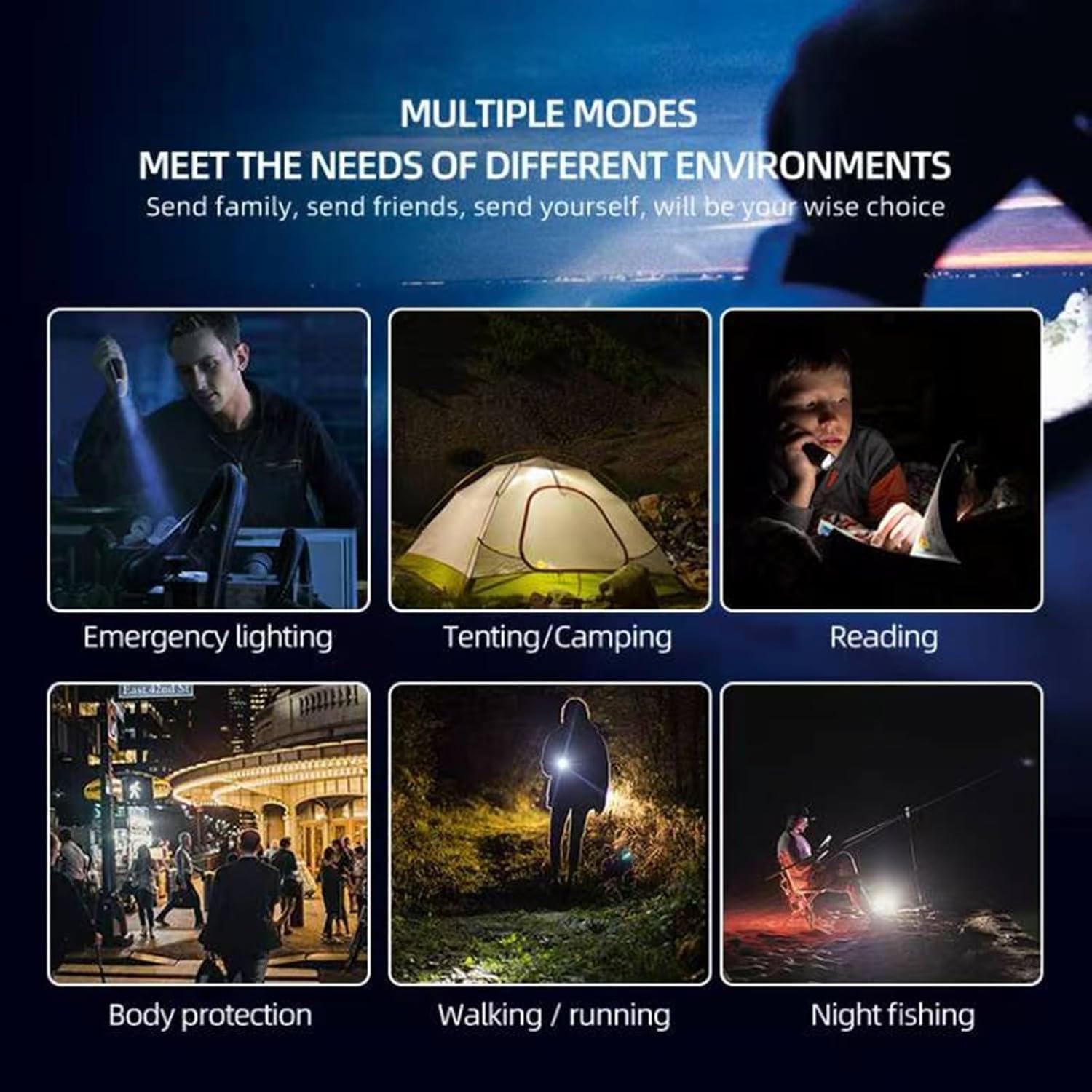 Linterna LED Mini Erwinyte E3a 180 Lúmenes 5 Modos IPX8