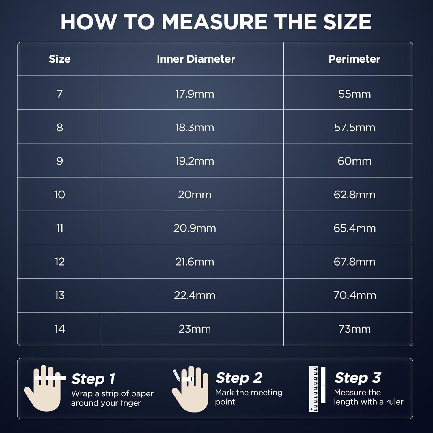 Anillo Inteligente de Fitness Emerhome R11 Negro 8# Monitoreo Salud