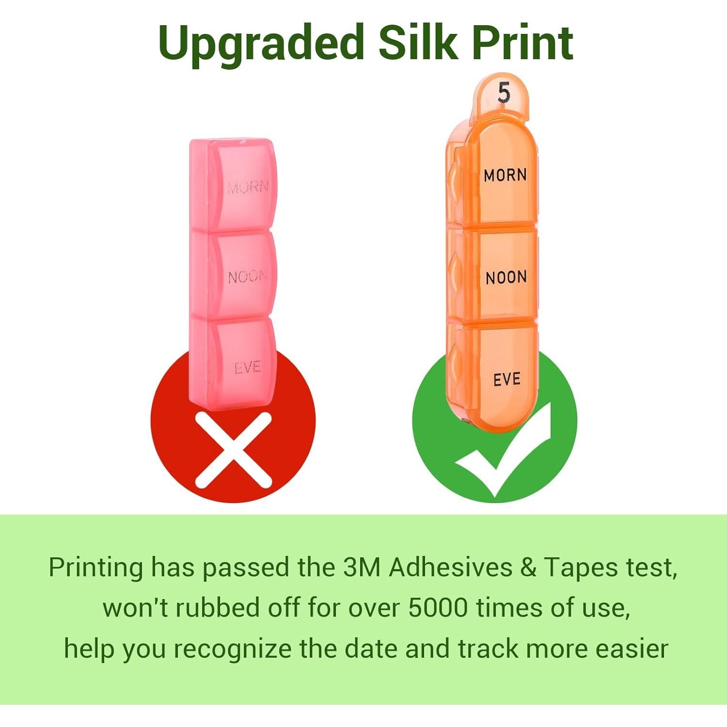 Organizador de Pastillas Mensual Daviky 30 Días 3 Veces al Día