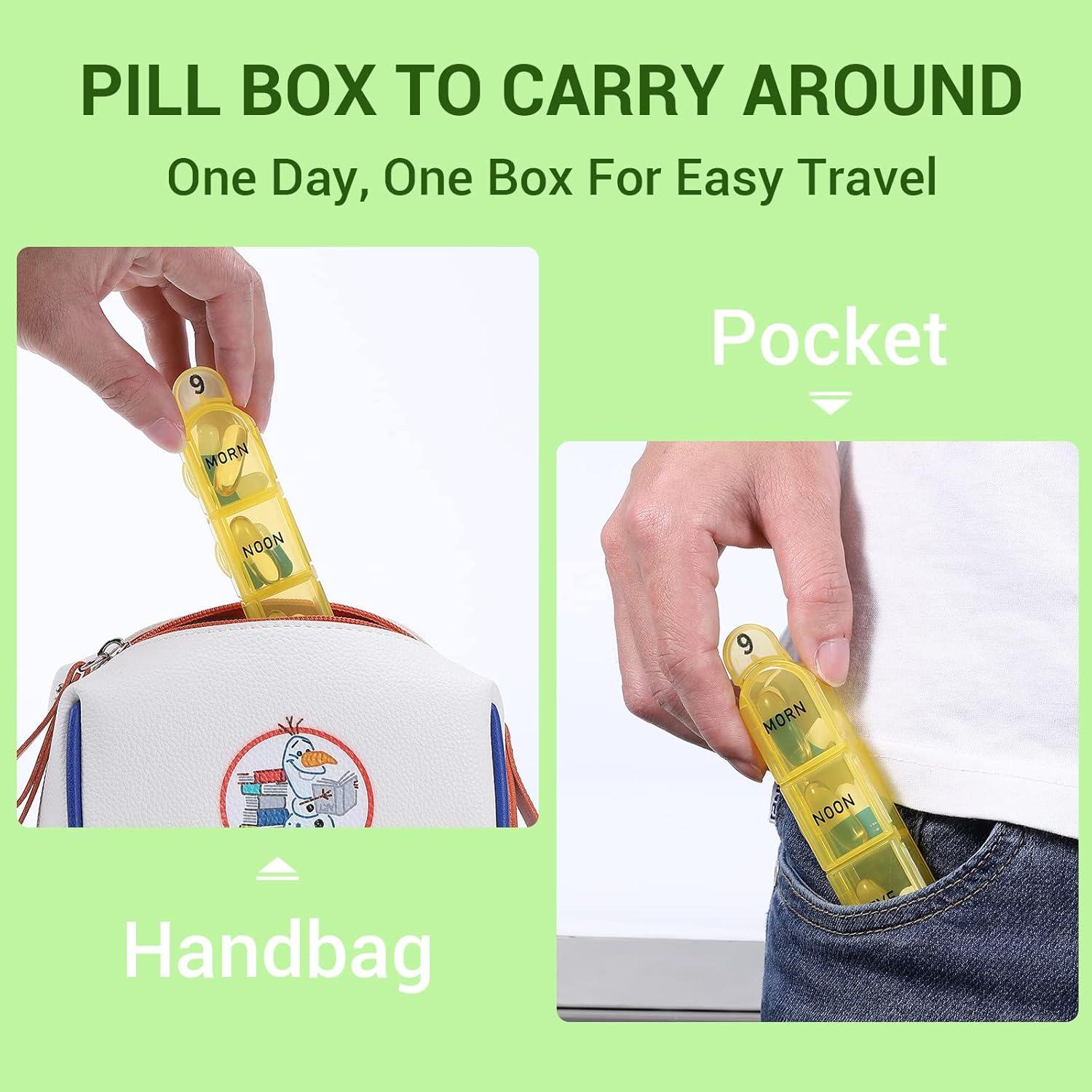 Organizador de Pastillas Mensual Daviky 30 Días 3 Veces al Día