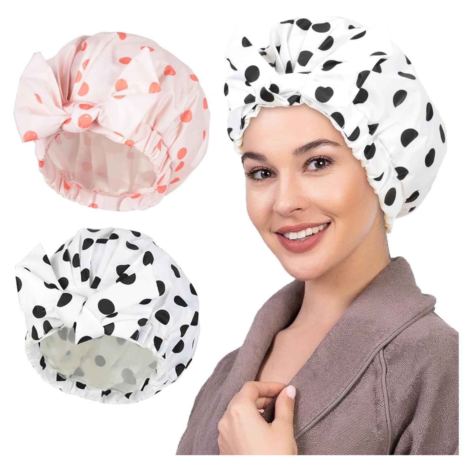 Gorras de Ducha Reutilizables Luvruitaky - Impermeables y Ajustables