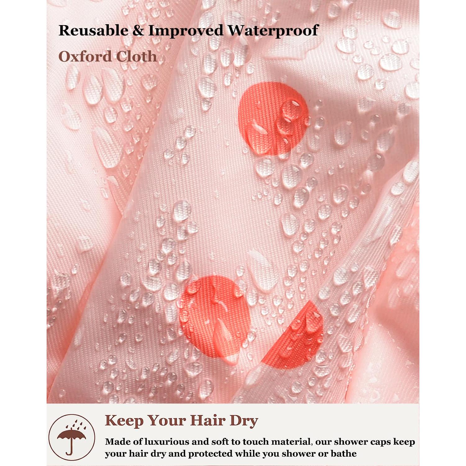 Gorras de Ducha Reutilizables Luvruitaky - Impermeables y Ajustables