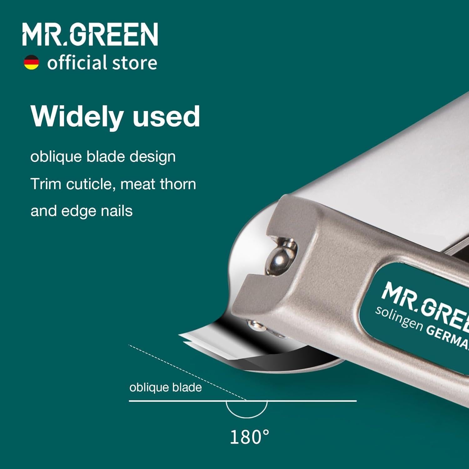 Cortadores de Uñas MR.GREEN Mr-1110 Acero Inoxidable 9.19cm