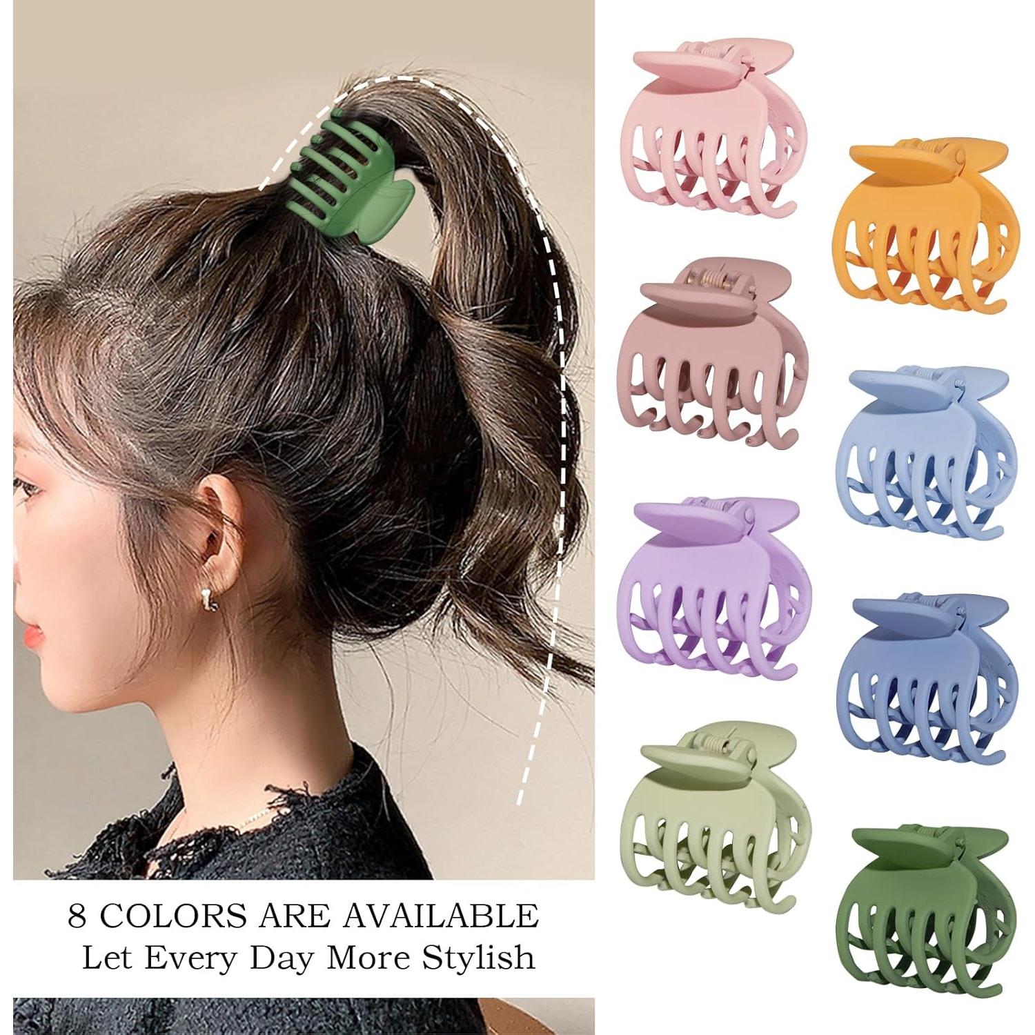 Pinzas de Garra Mate Viabty 8PCS para Cabello Fino y Grueso