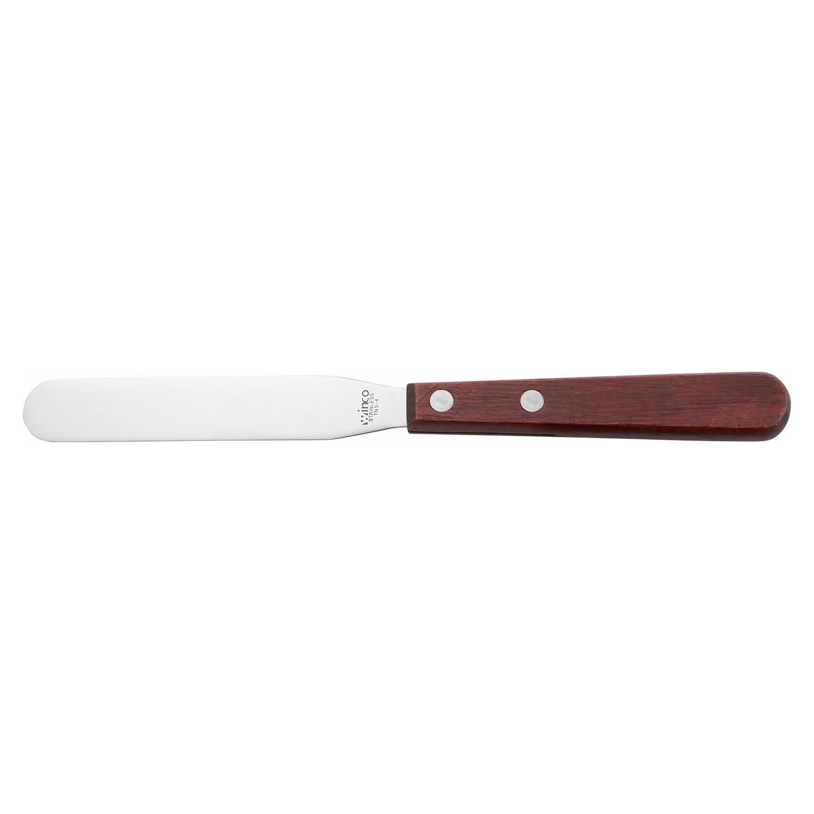 Winco Blade Bakery Spatula, 4.25-Inch, Stainless Steel, Brown