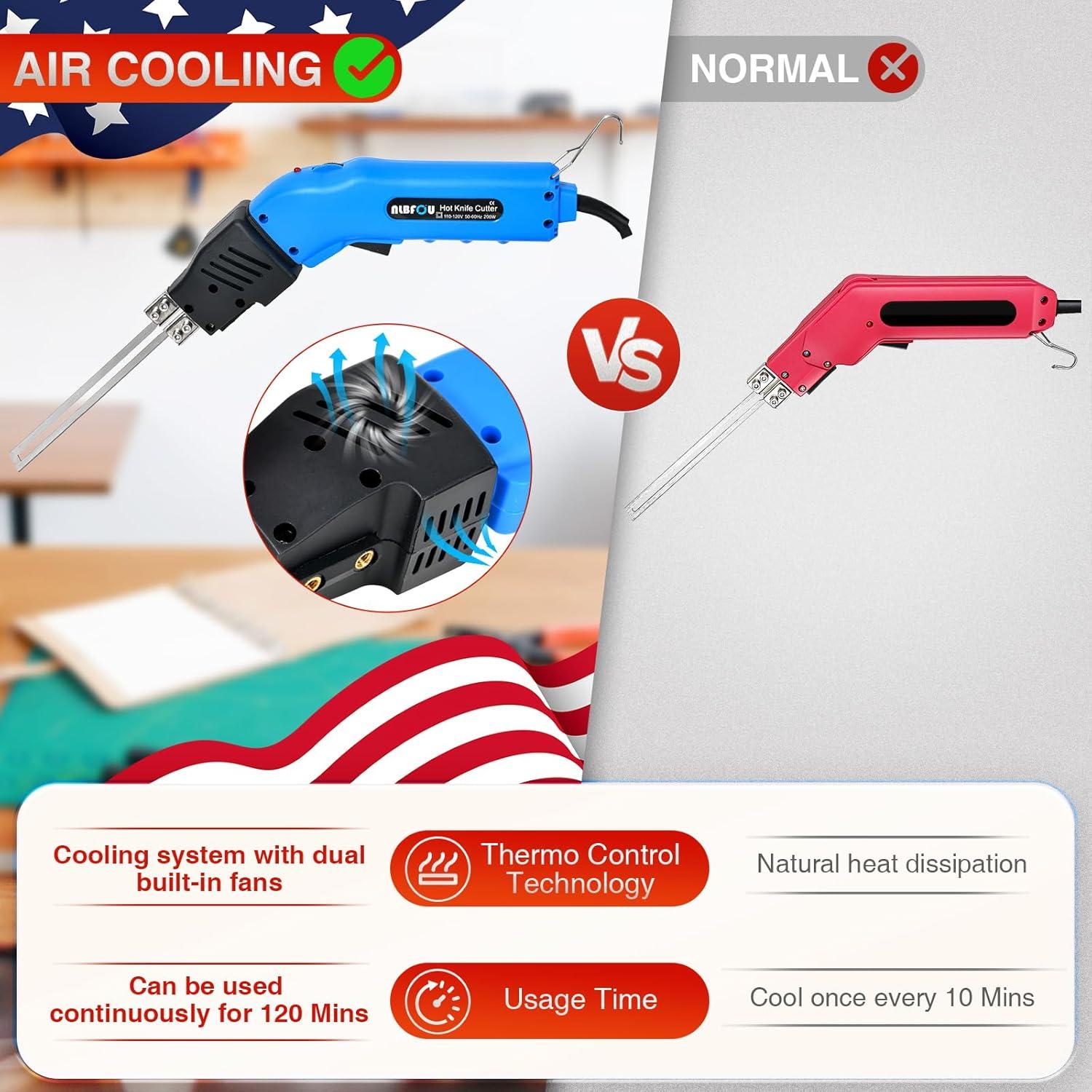 Cortador de Espuma NLBFOU 200W Refrigerado por Aire 4 Cuchillas